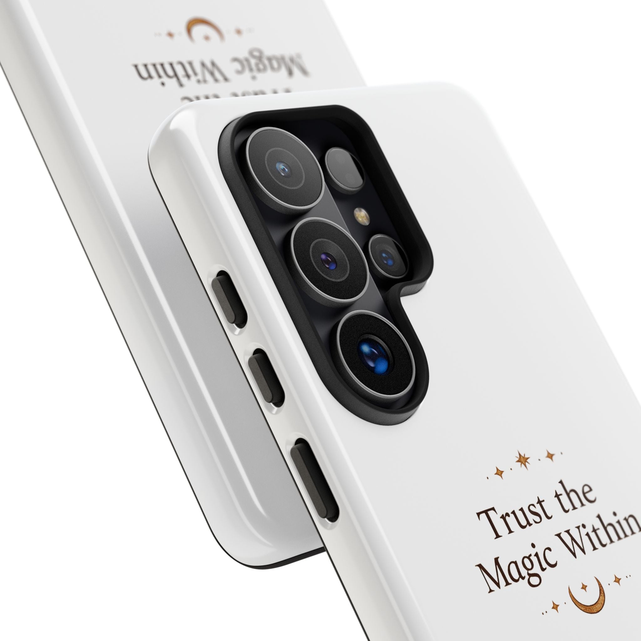 Trust the Magic Within phone case | inspirational moon stars design