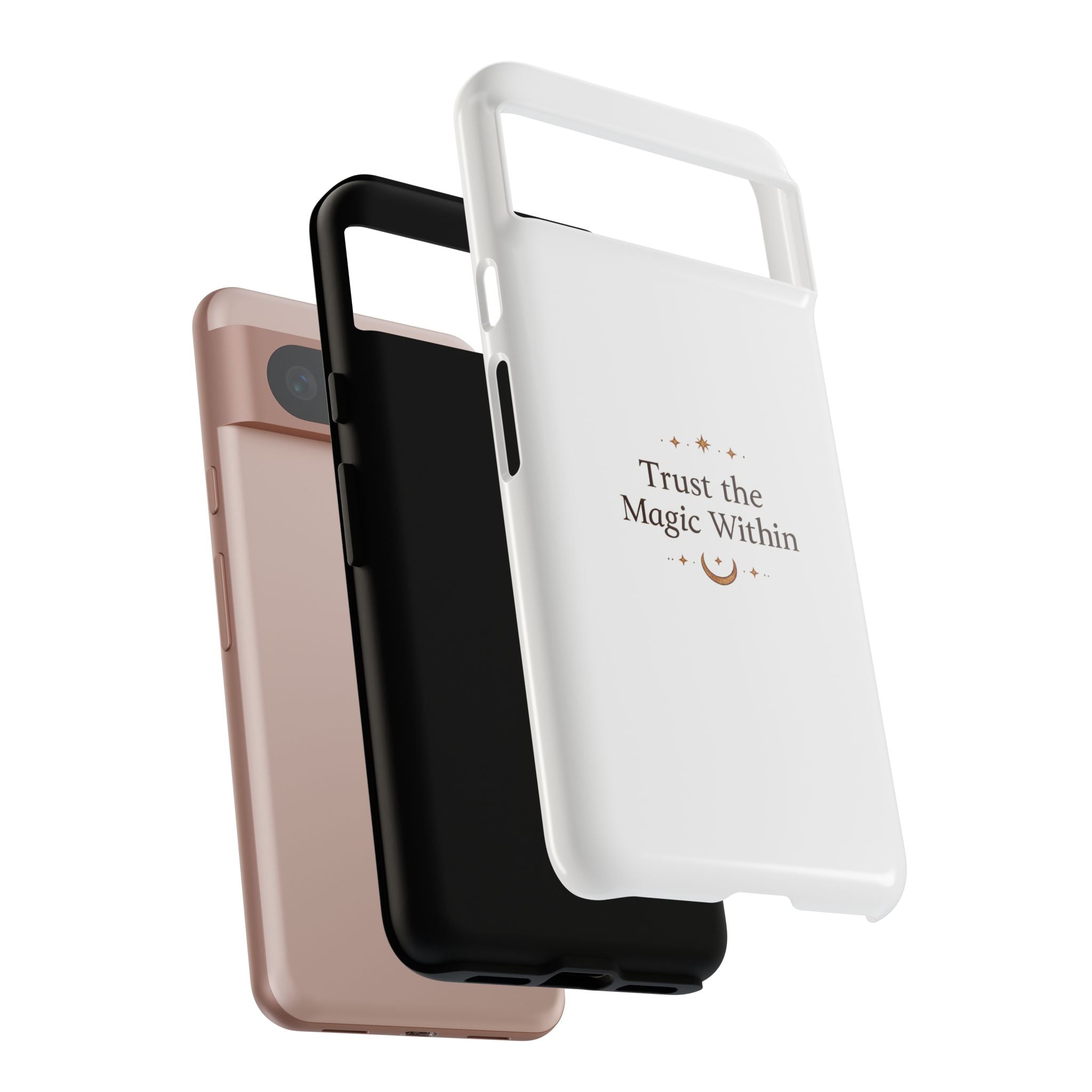 Trust the Magic Within phone case | inspirational moon stars design