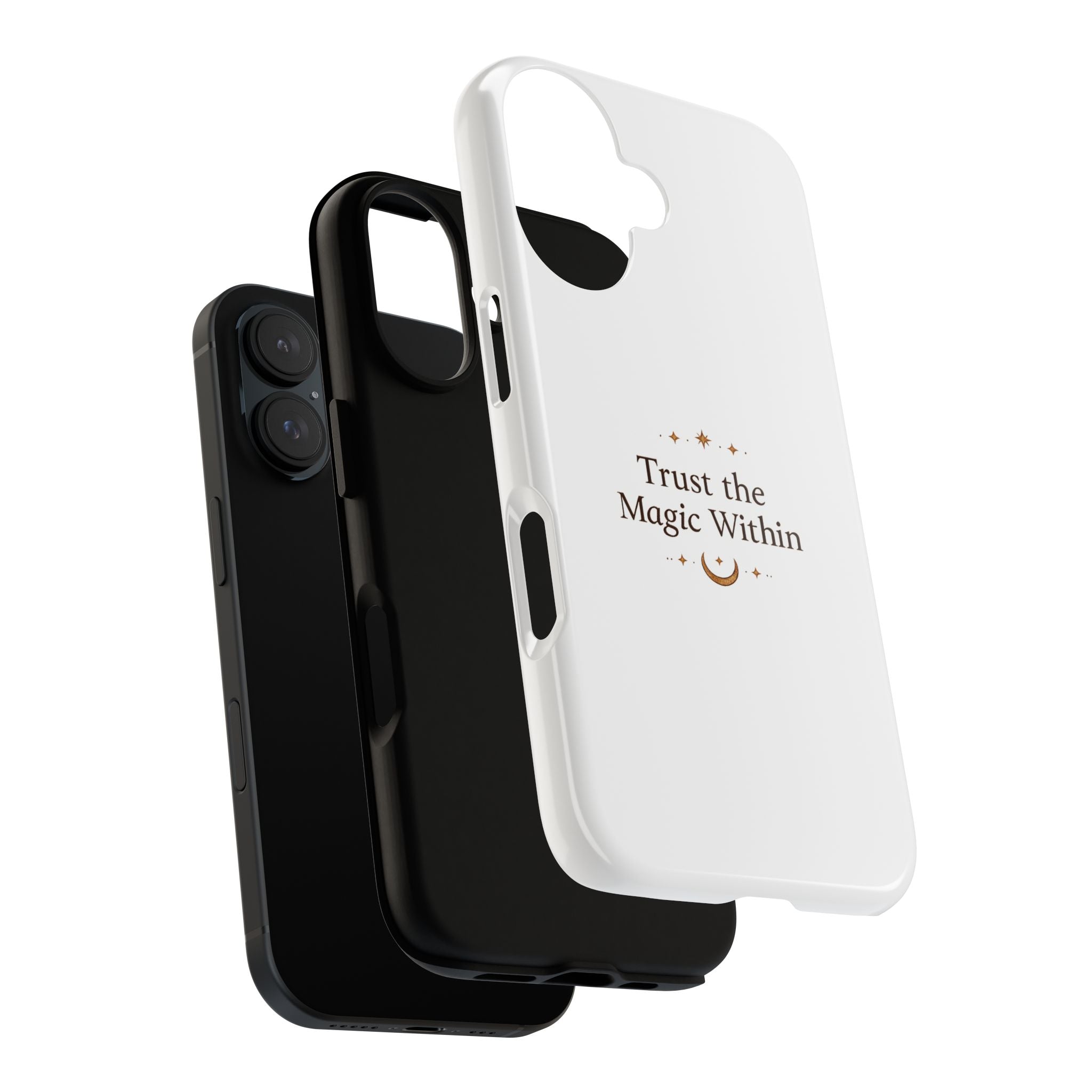 Trust the Magic Within phone case | inspirational moon stars design