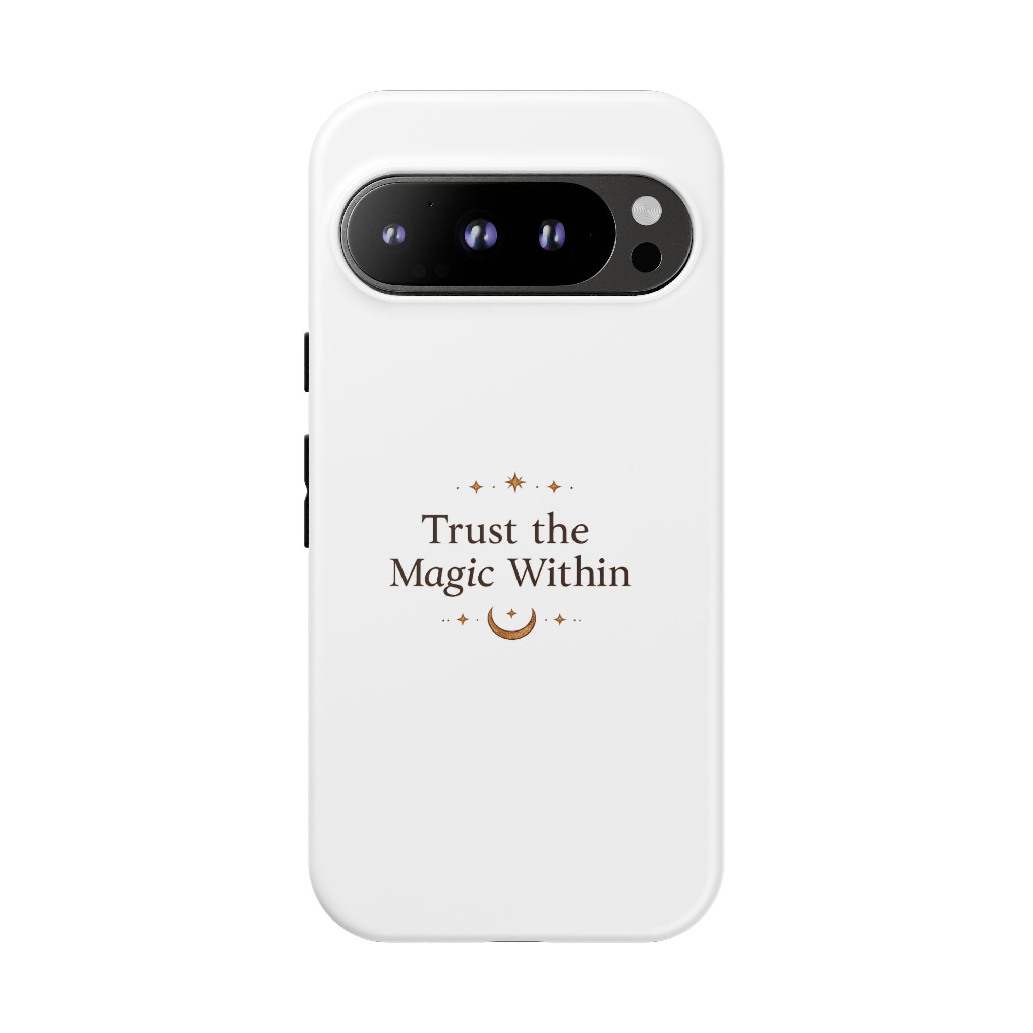 Trust the Magic Within phone case | inspirational moon stars design