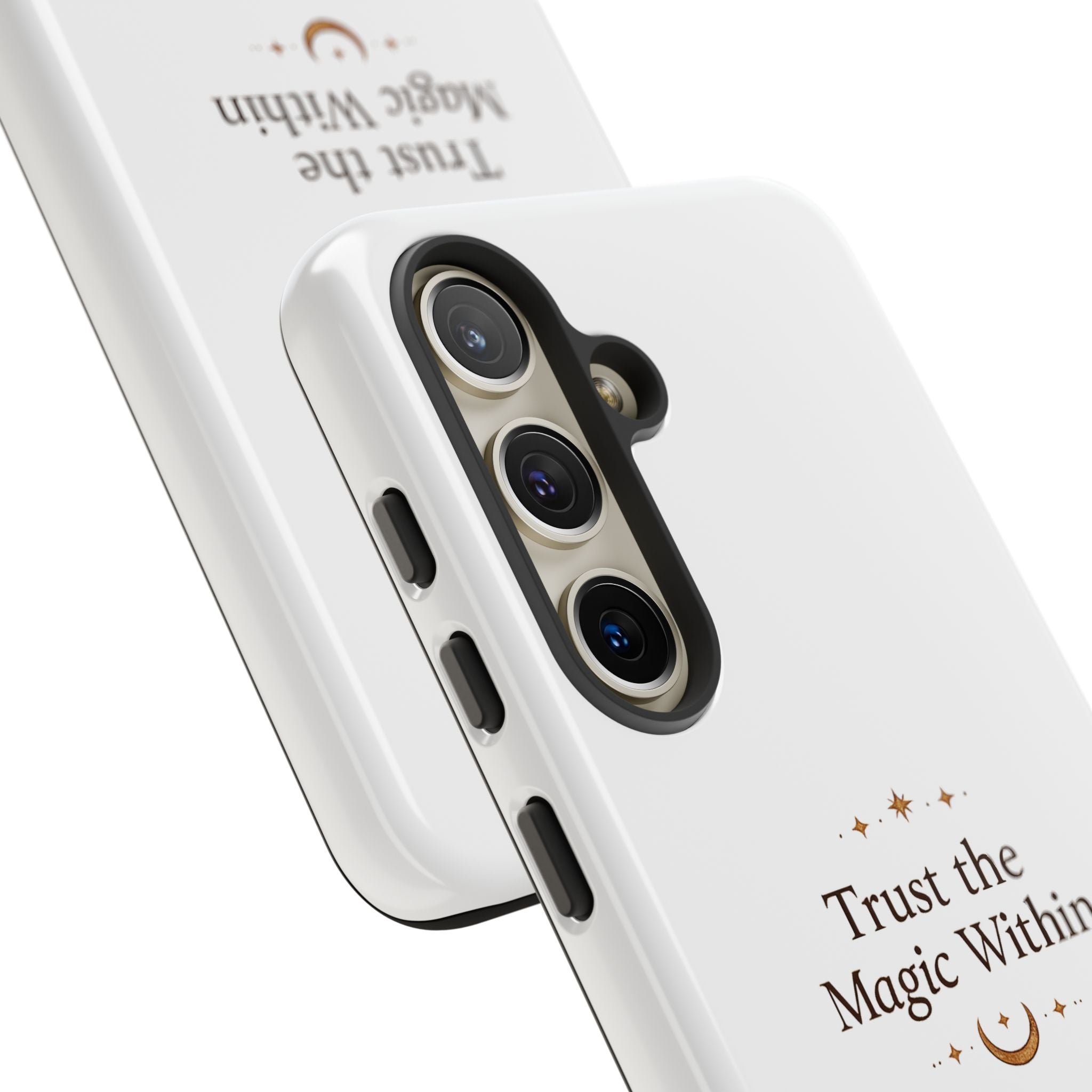 Trust the Magic Within phone case | inspirational moon stars design
