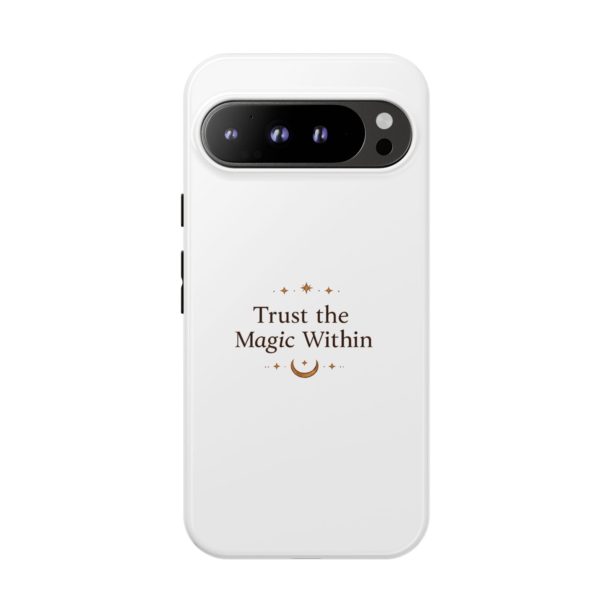Trust the Magic Within phone case | inspirational moon stars design