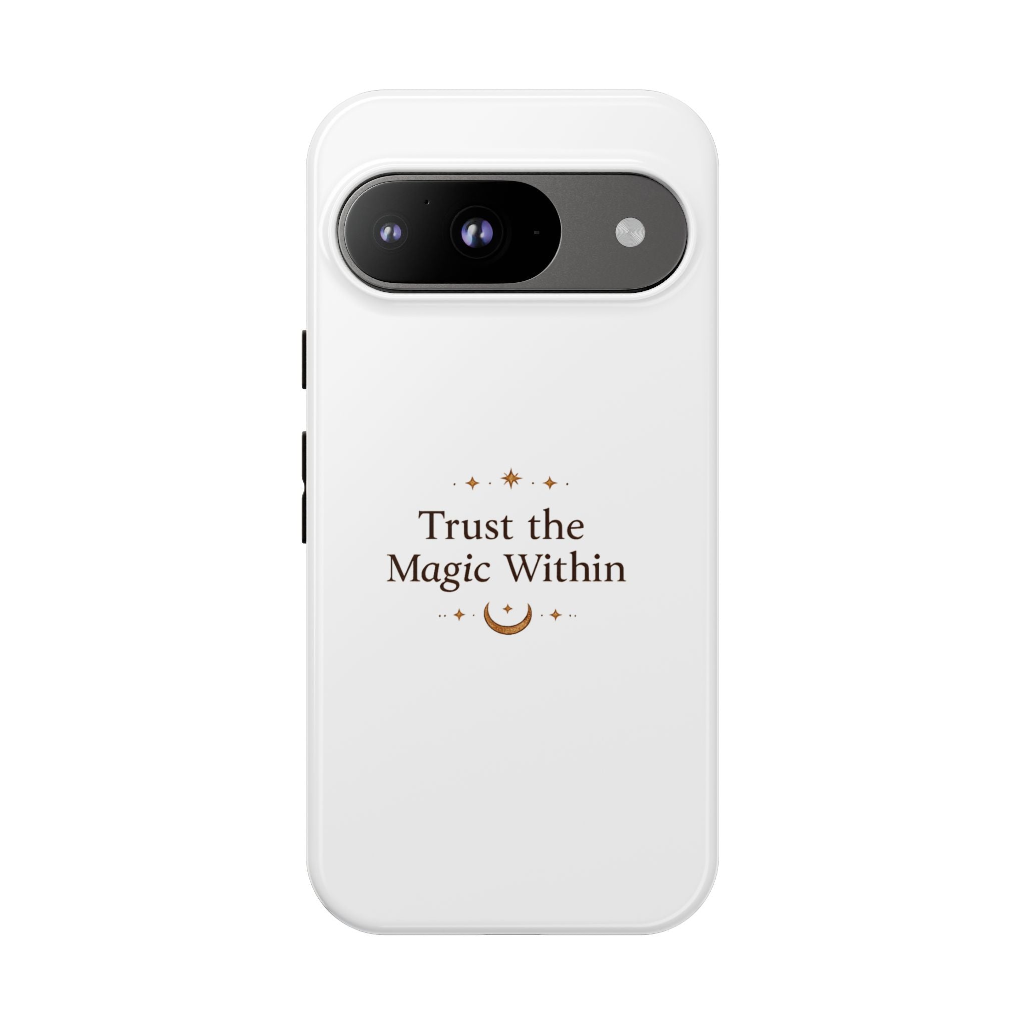 Trust the Magic Within phone case | inspirational moon stars design