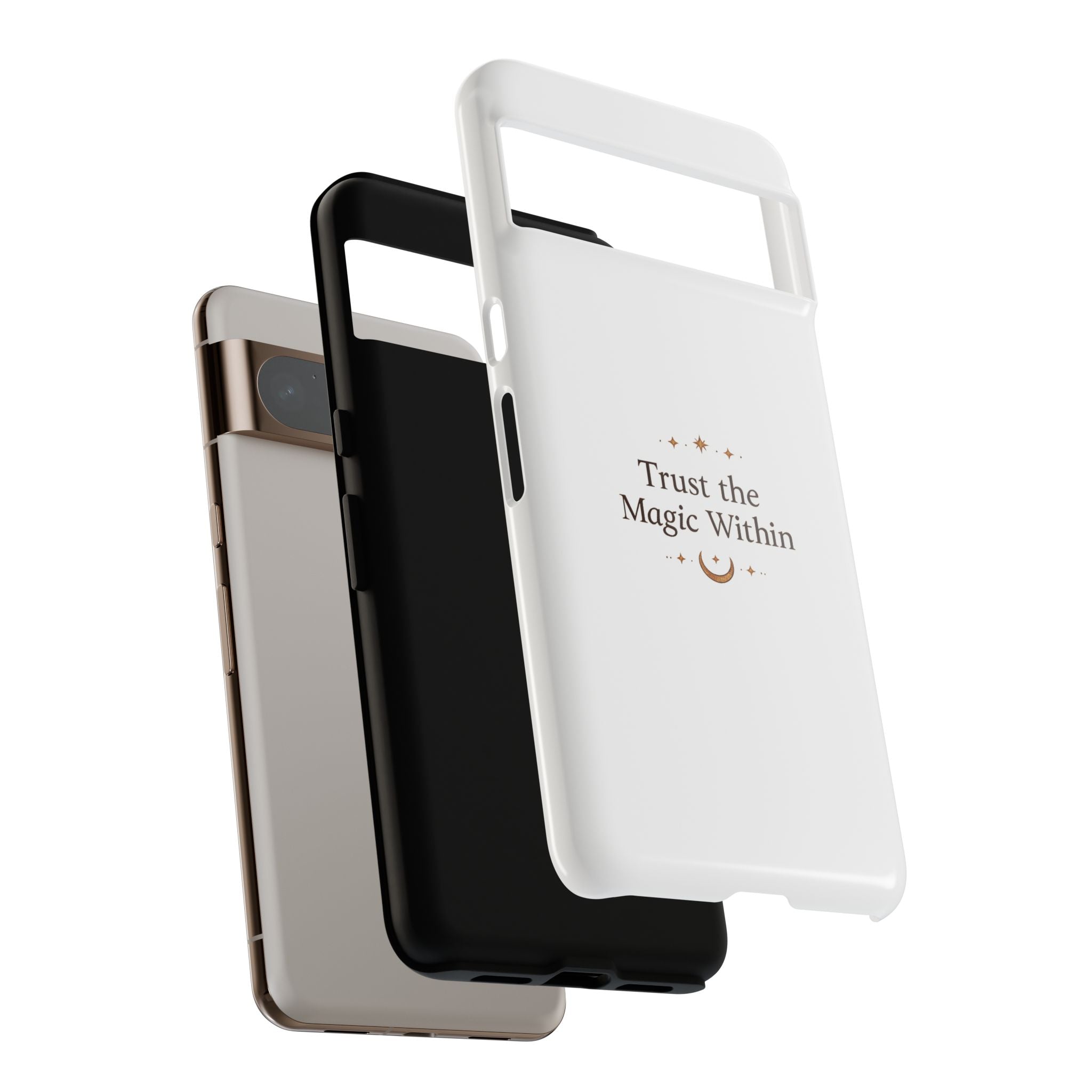 Trust the Magic Within phone case | inspirational moon stars design