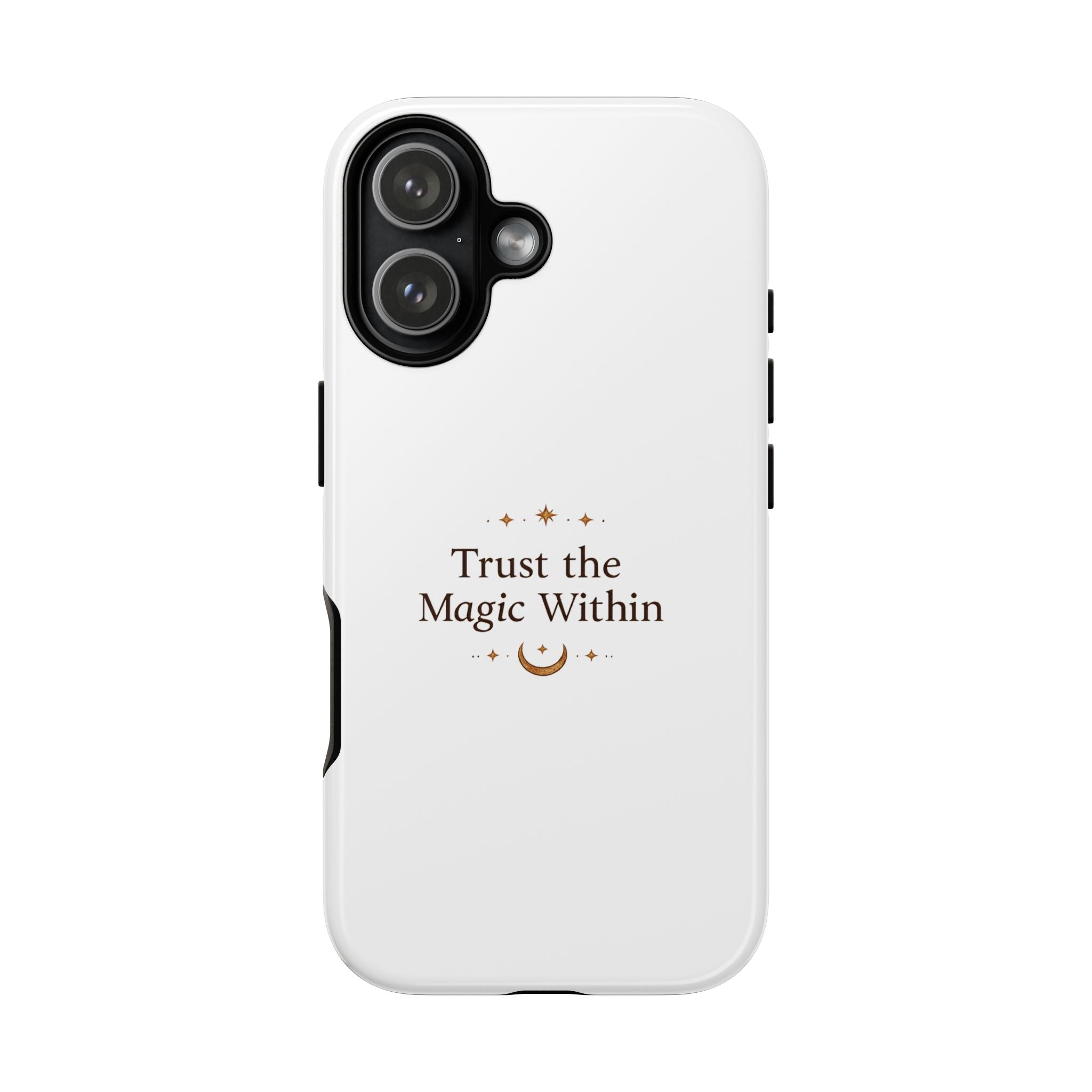 Trust the Magic Within phone case | inspirational moon stars design