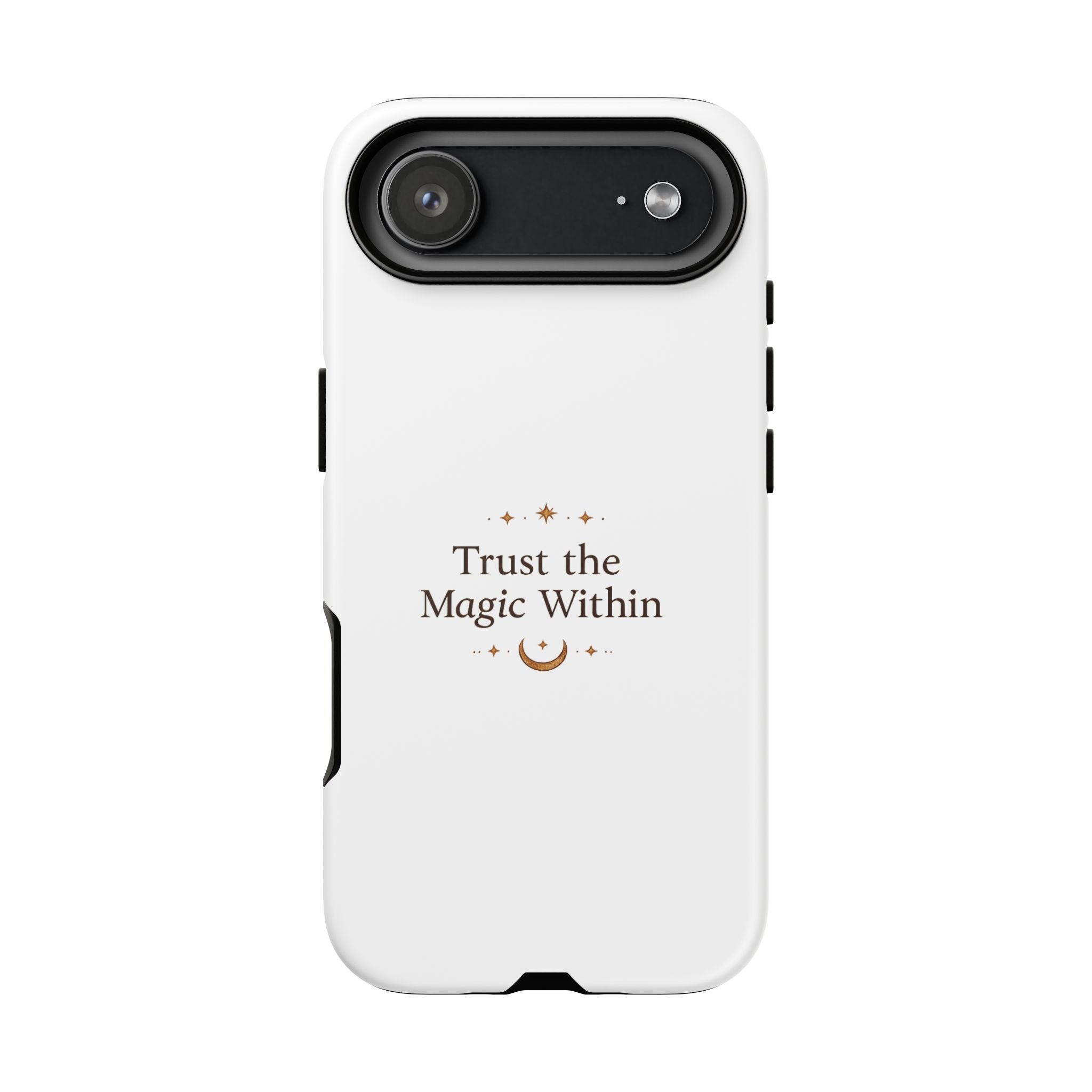 Trust the Magic Within phone case | inspirational moon stars design