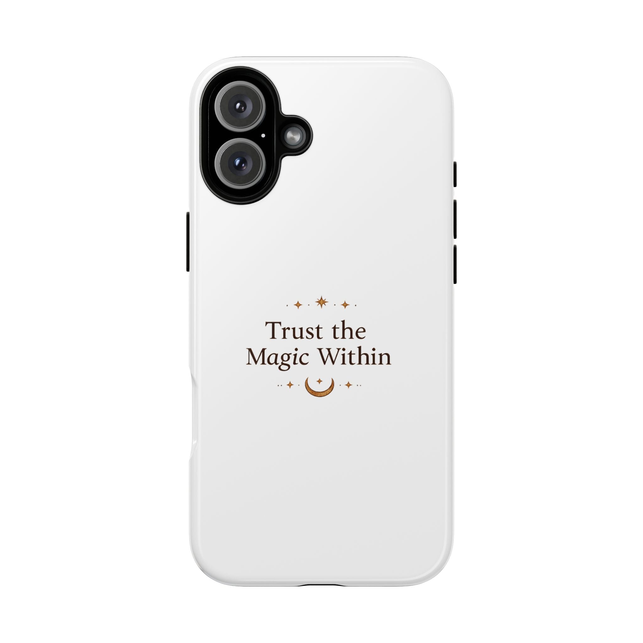 Trust the Magic Within phone case | inspirational moon stars design
