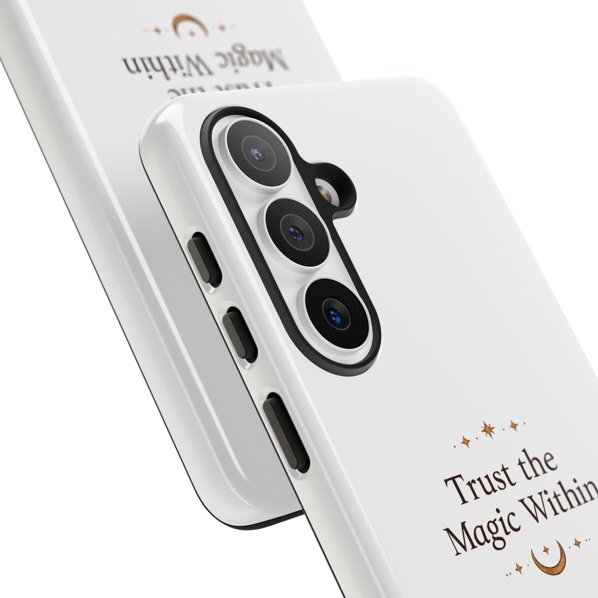 Trust the Magic Within phone case | inspirational moon stars design