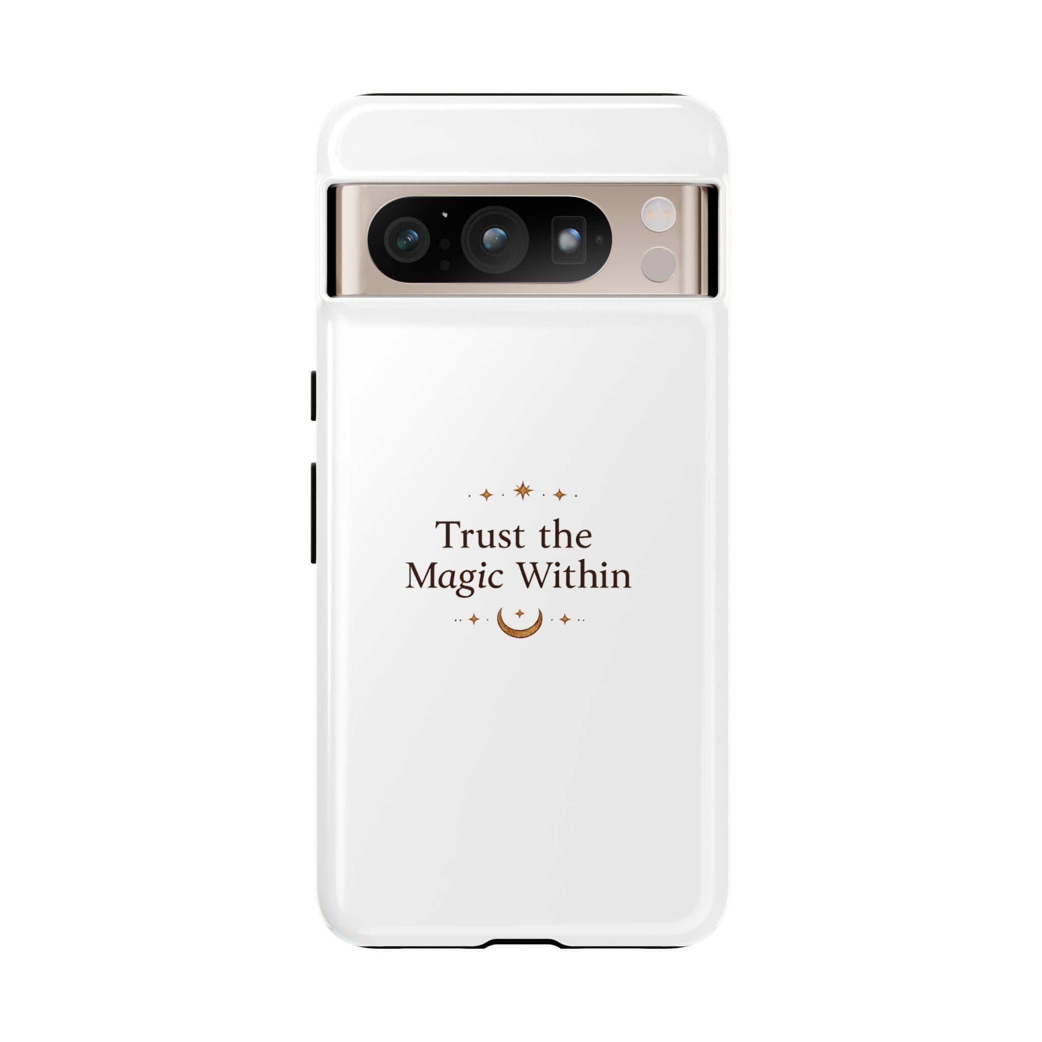 Trust the Magic Within phone case | inspirational moon stars design
