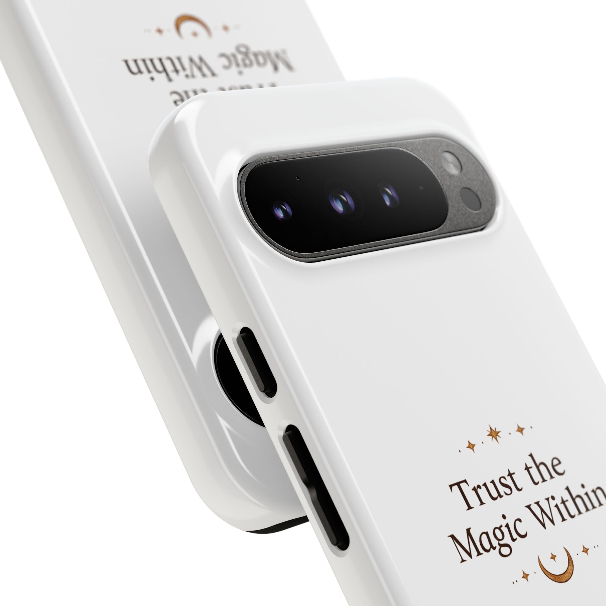 Trust the Magic Within phone case | inspirational moon stars design