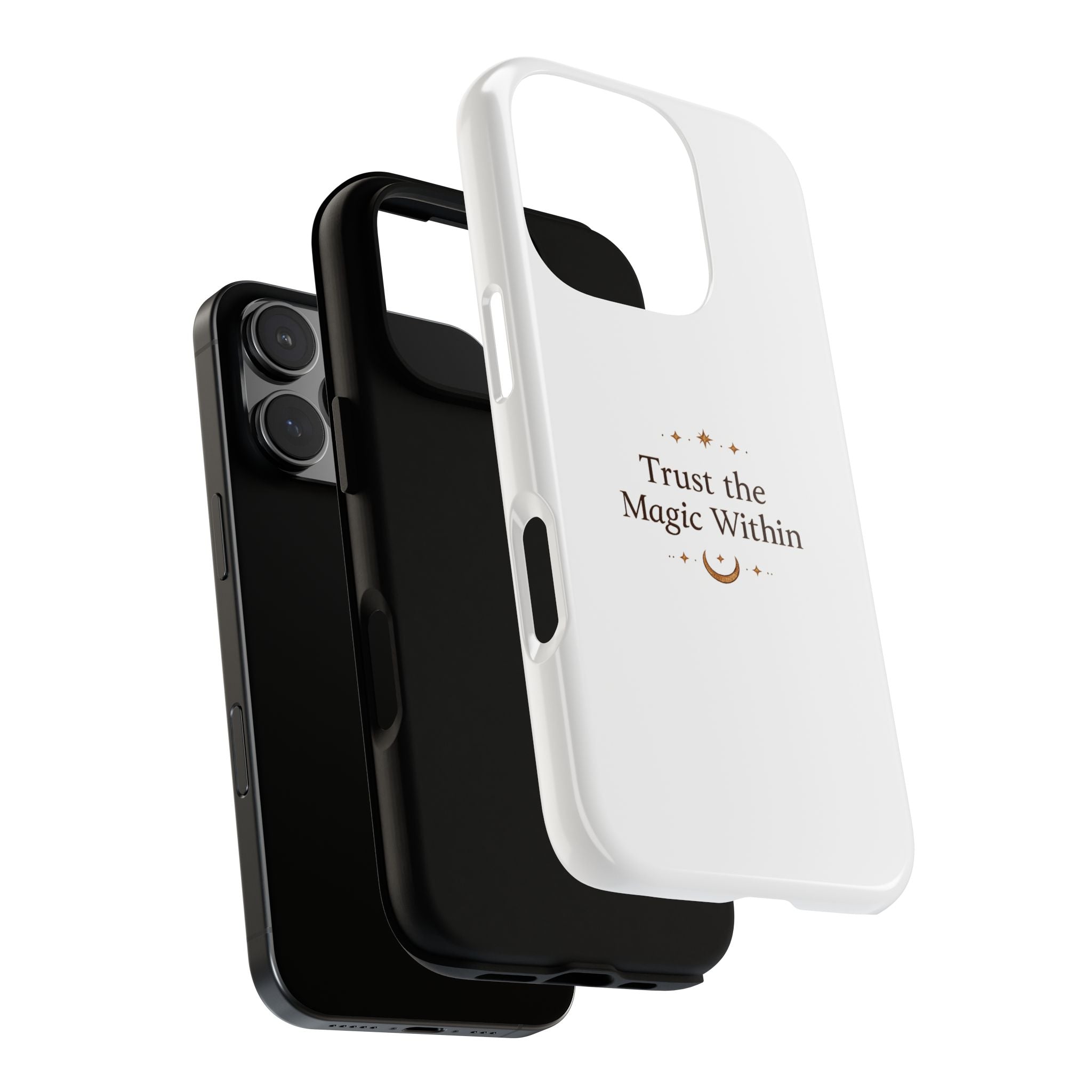 Trust the Magic Within phone case | inspirational moon stars design