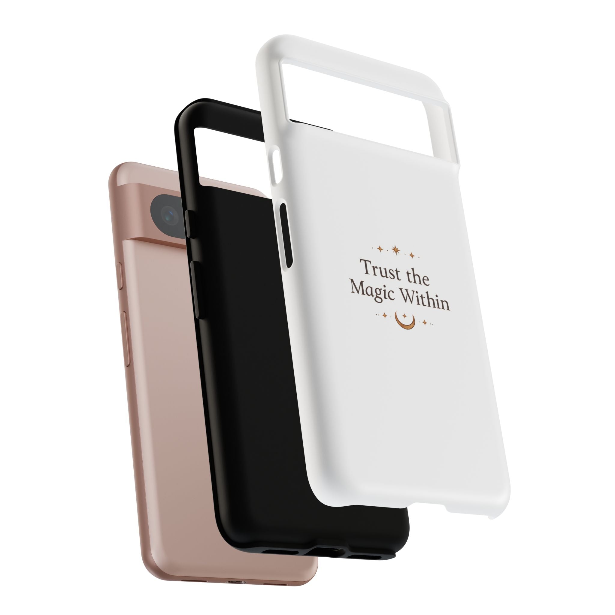 Trust the Magic Within phone case | inspirational moon stars design
