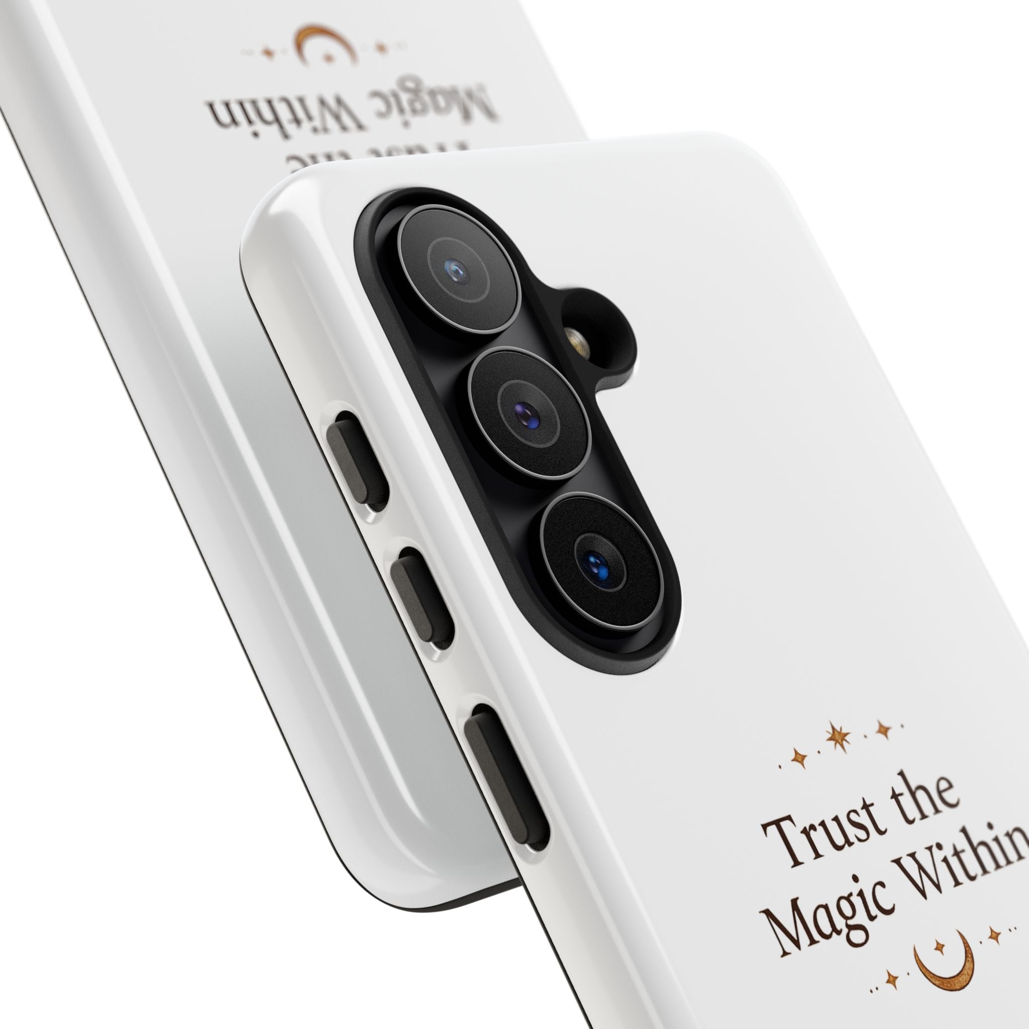 Trust the Magic Within phone case | inspirational moon stars design