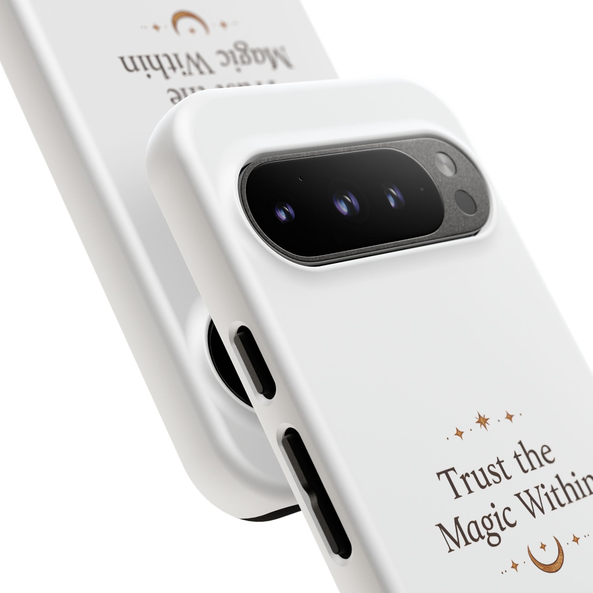 Trust the Magic Within phone case | inspirational moon stars design