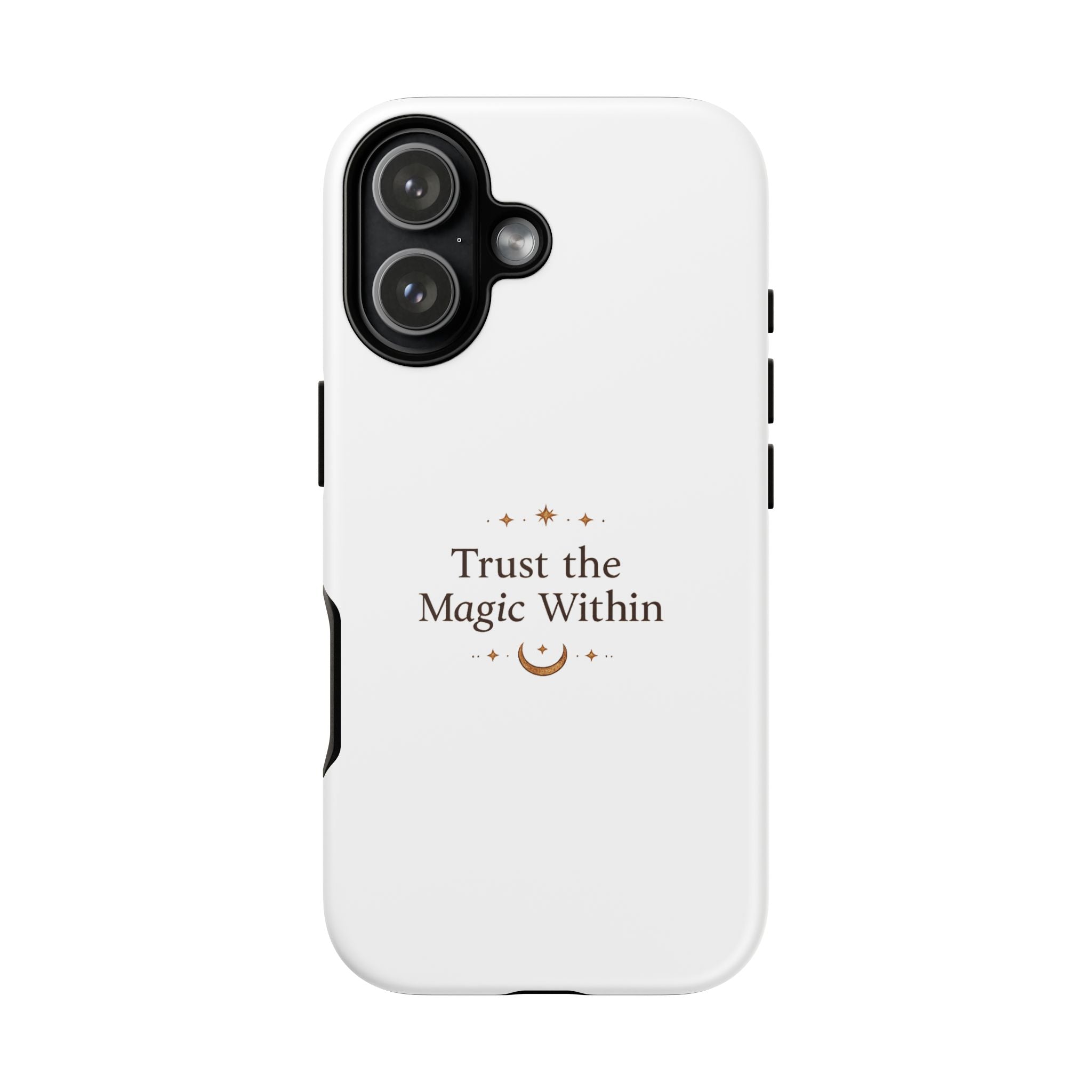 Trust the Magic Within phone case | inspirational moon stars design