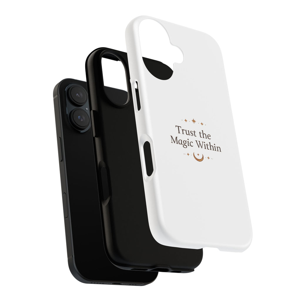 Trust the Magic Within phone case | inspirational moon stars design