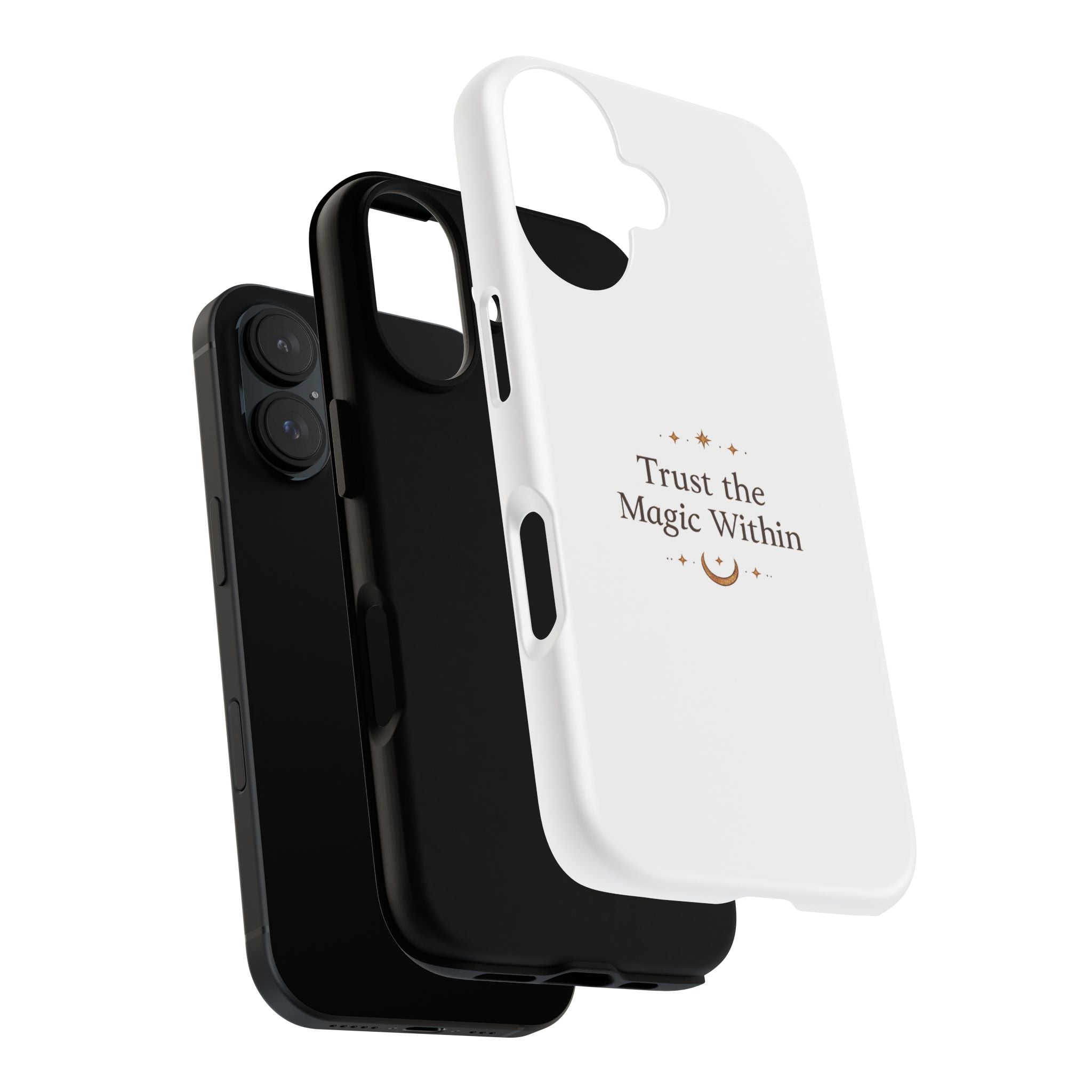 Trust the Magic Within phone case | inspirational moon stars design