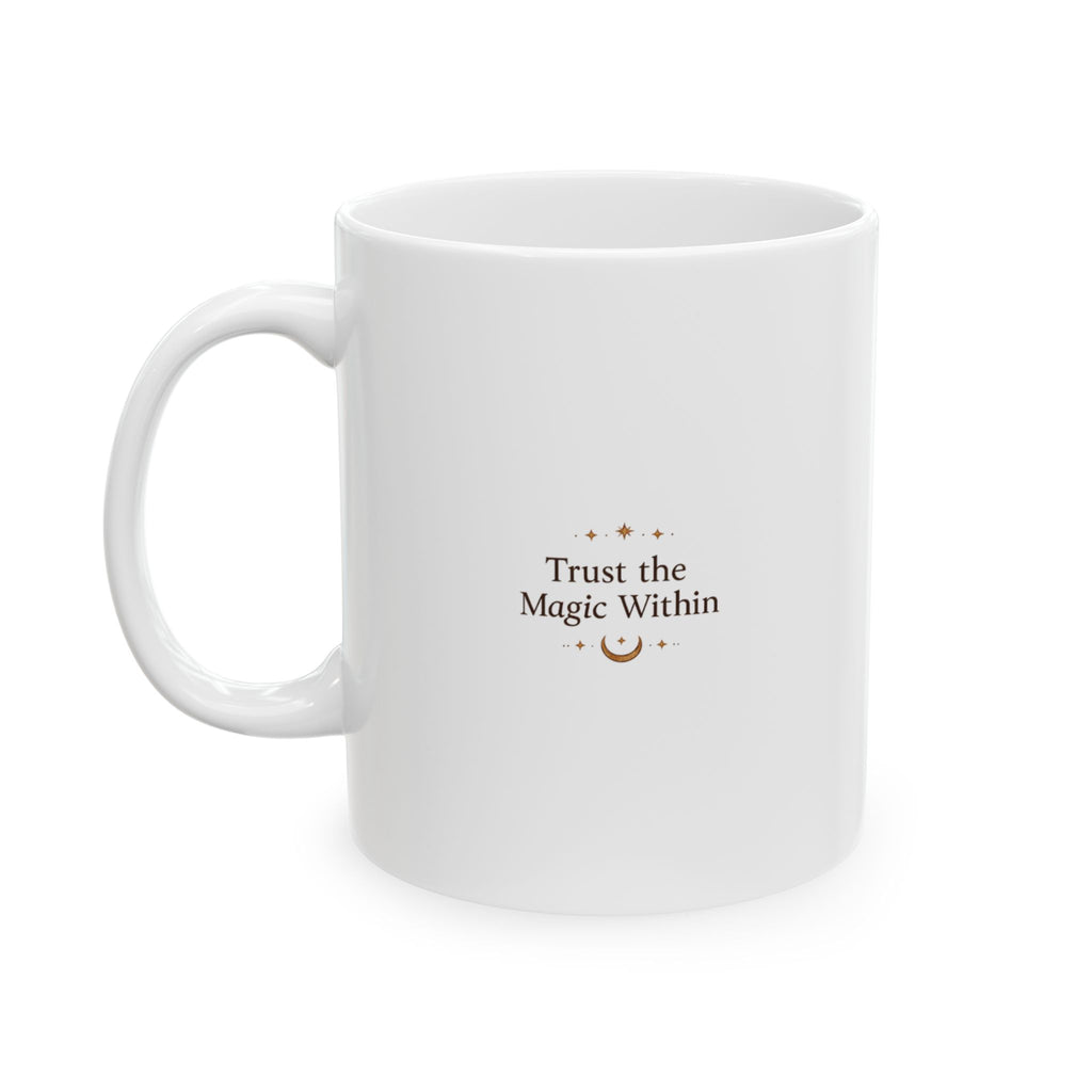 Spiritual Moon Goddess Ceramic Mug, (11oz, 15oz)