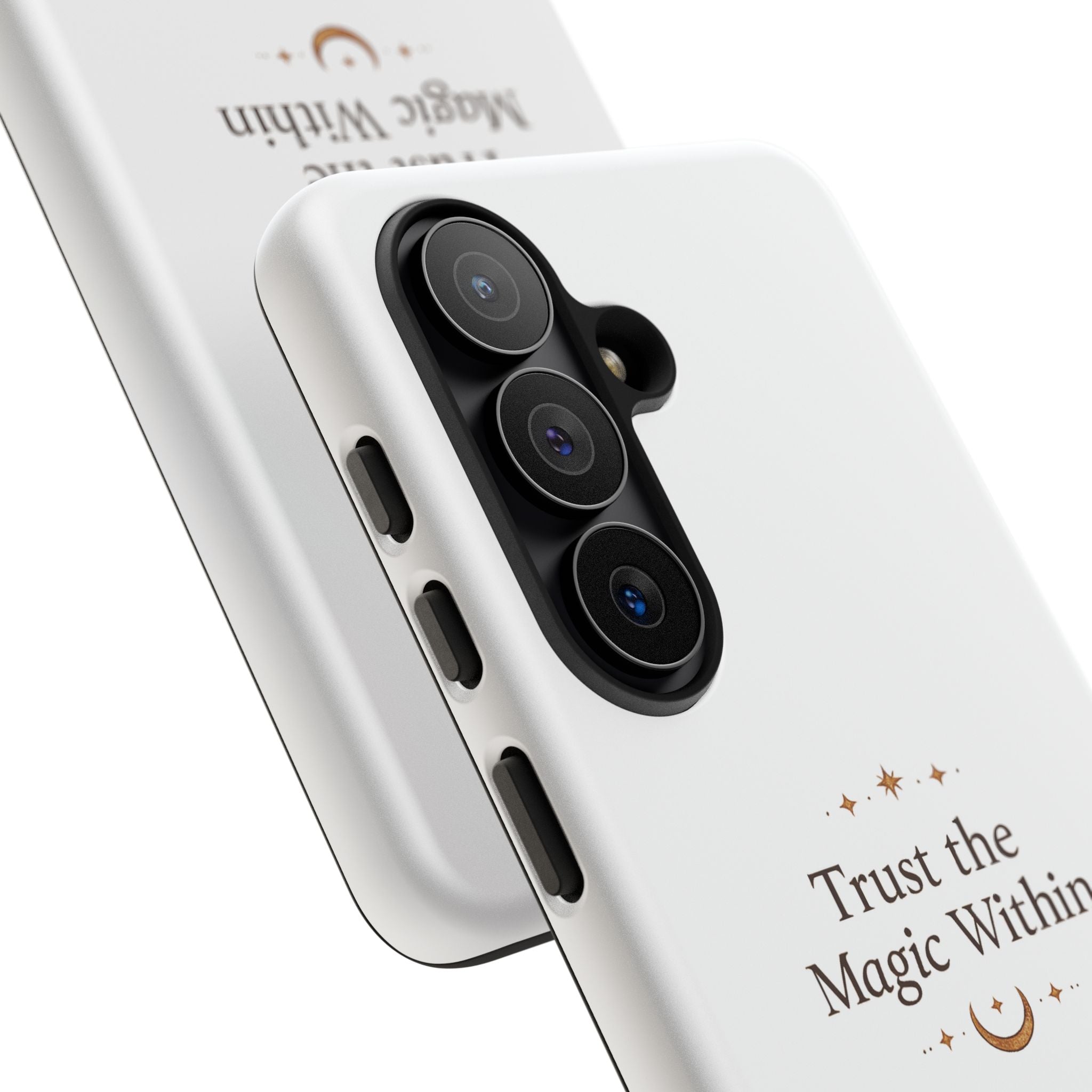 Trust the Magic Within phone case | inspirational moon stars design