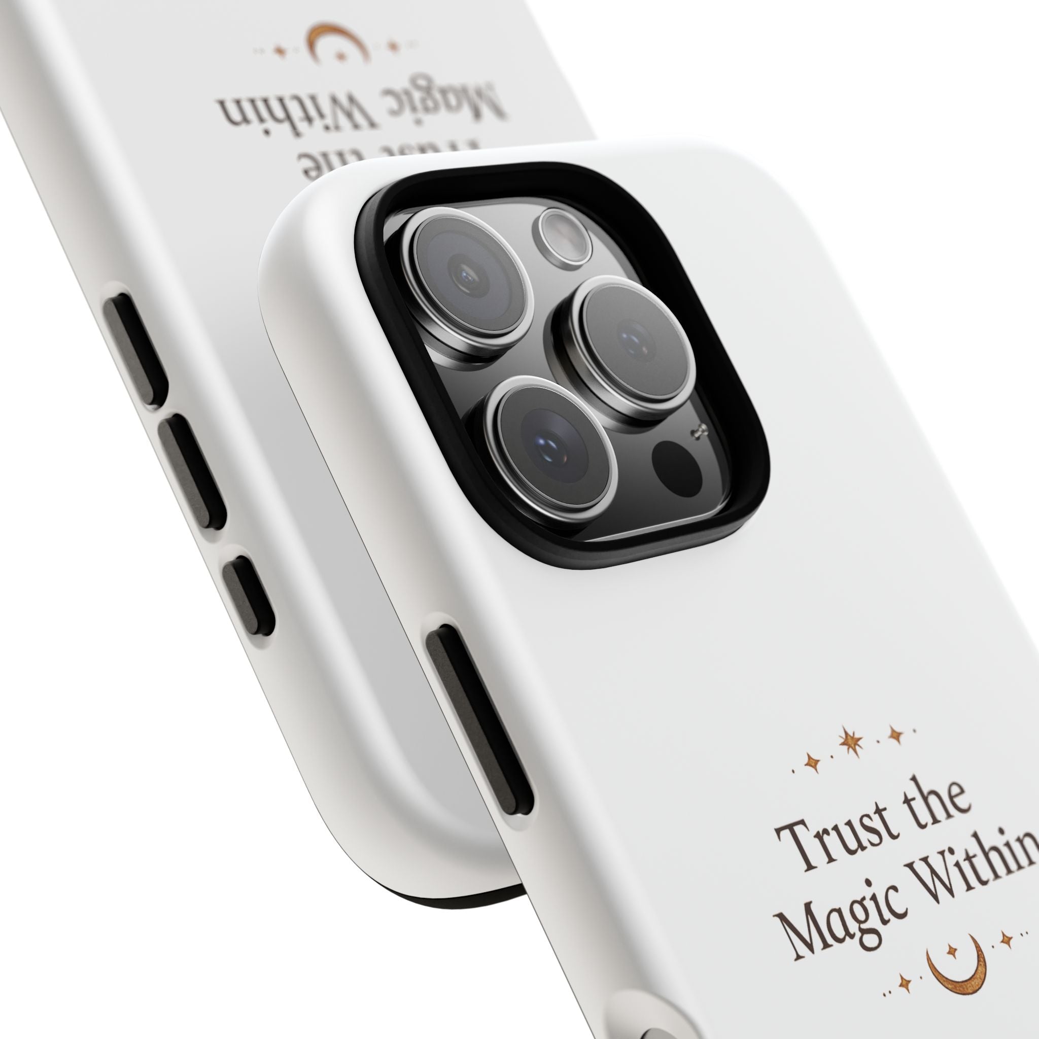 Trust the Magic Within phone case | inspirational moon stars design