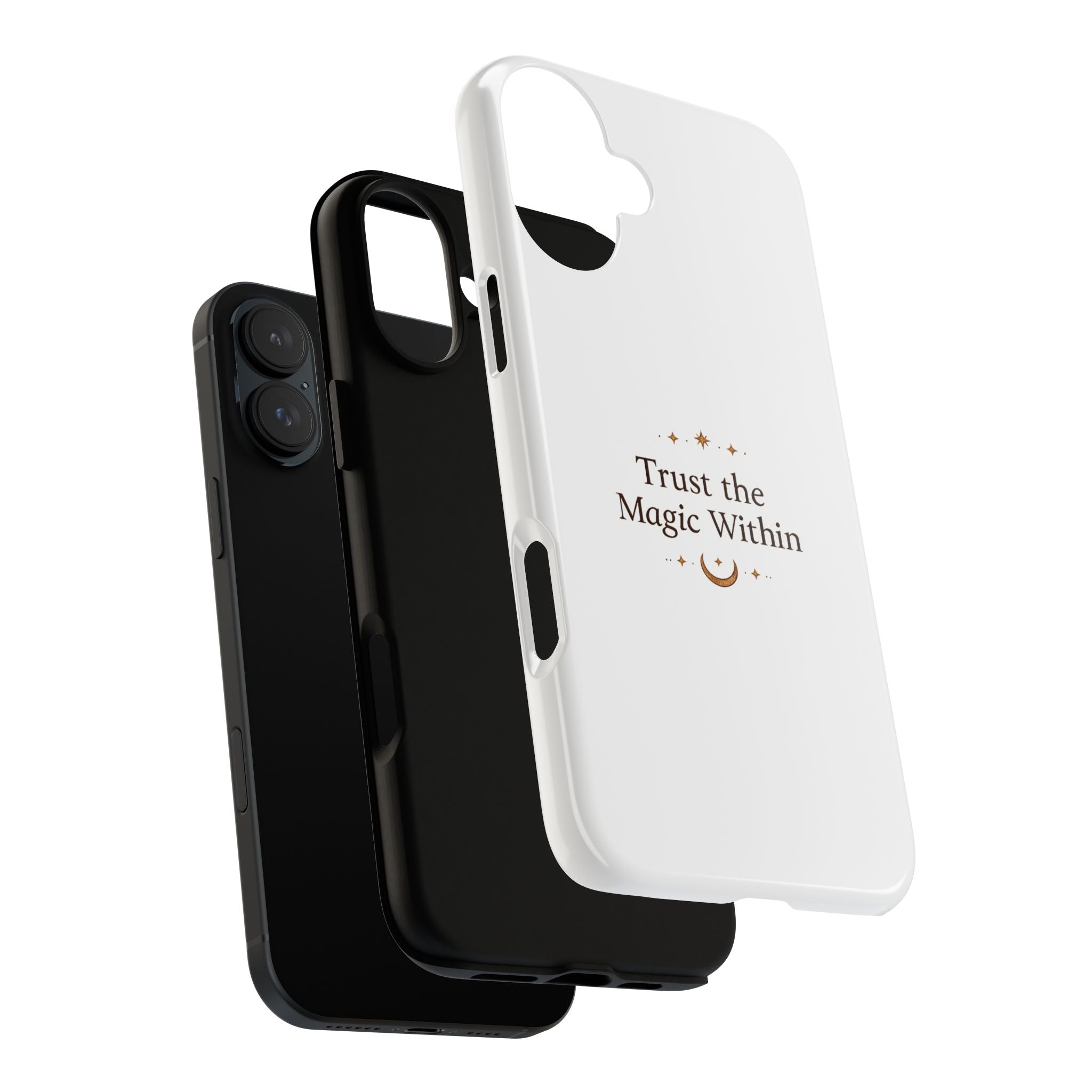 Trust the Magic Within phone case | inspirational moon stars design