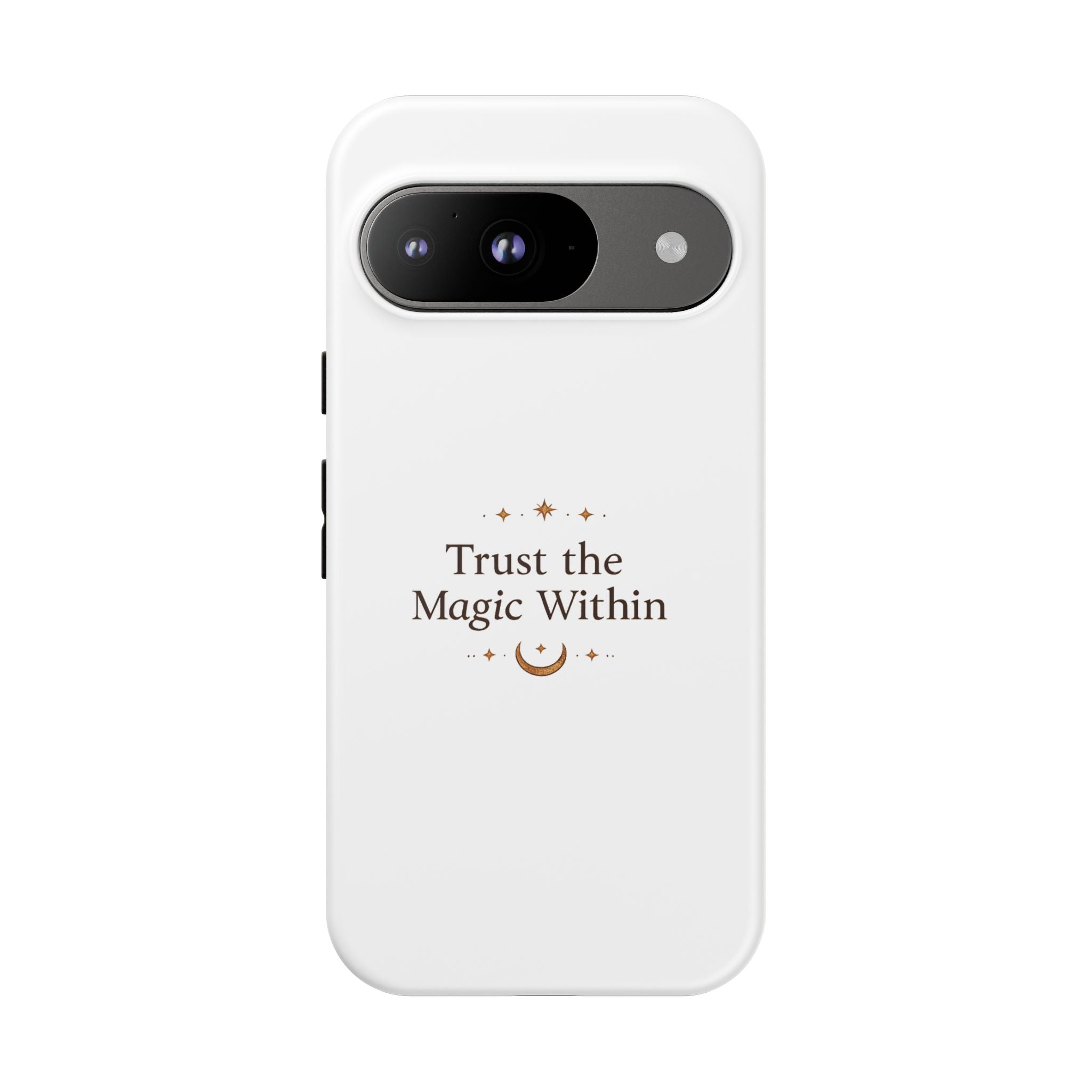 Trust the Magic Within phone case | inspirational moon stars design