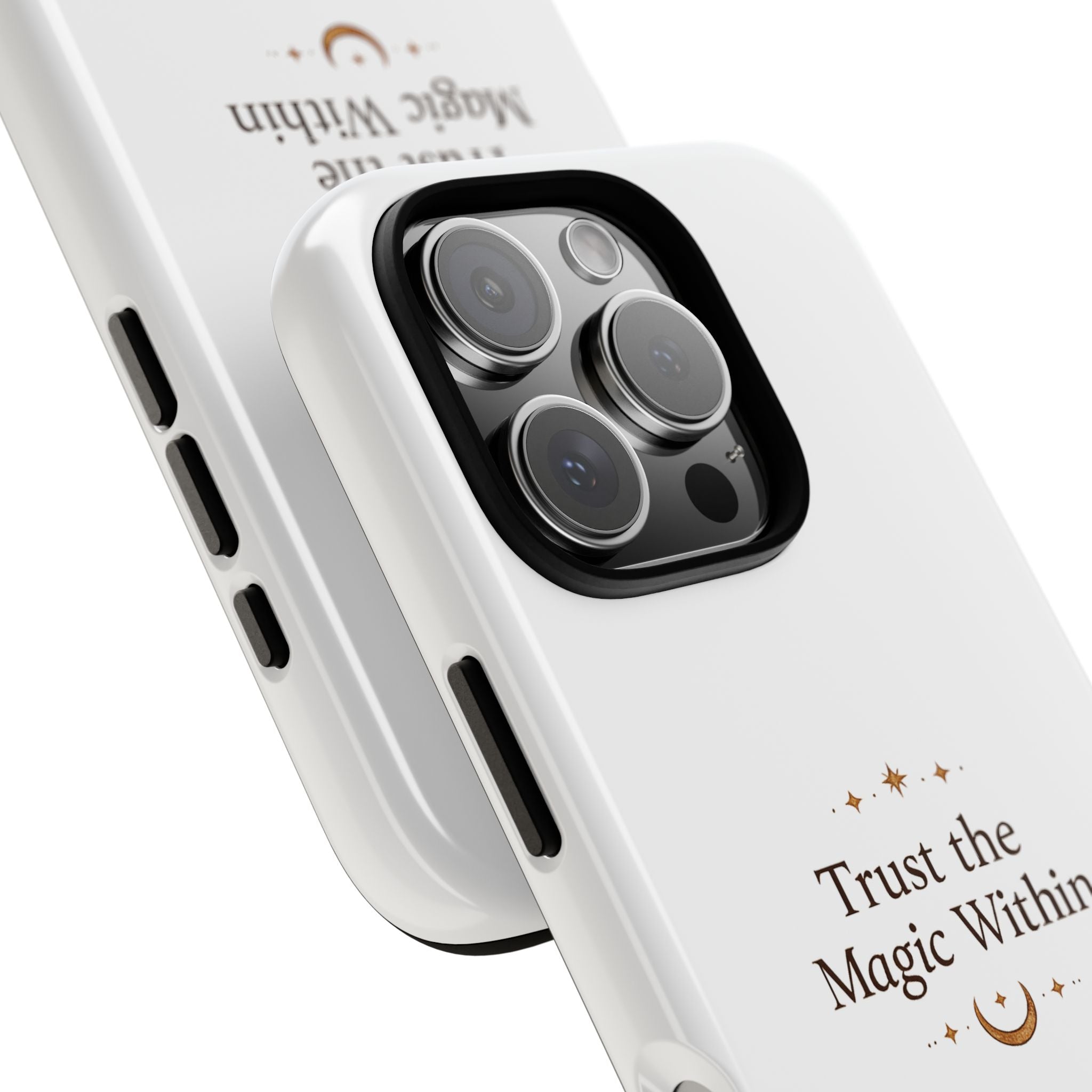 Trust the Magic Within phone case | inspirational moon stars design