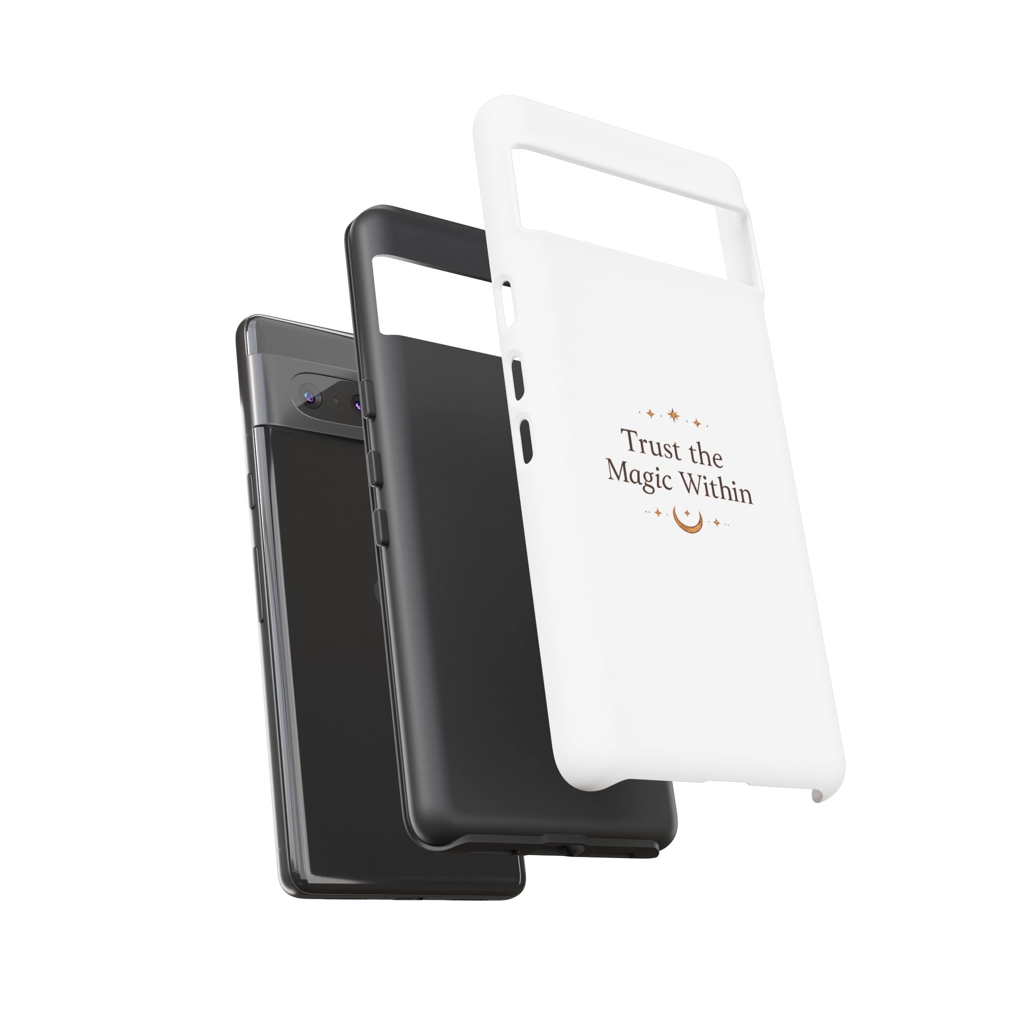 Trust the Magic Within phone case | inspirational moon stars design
