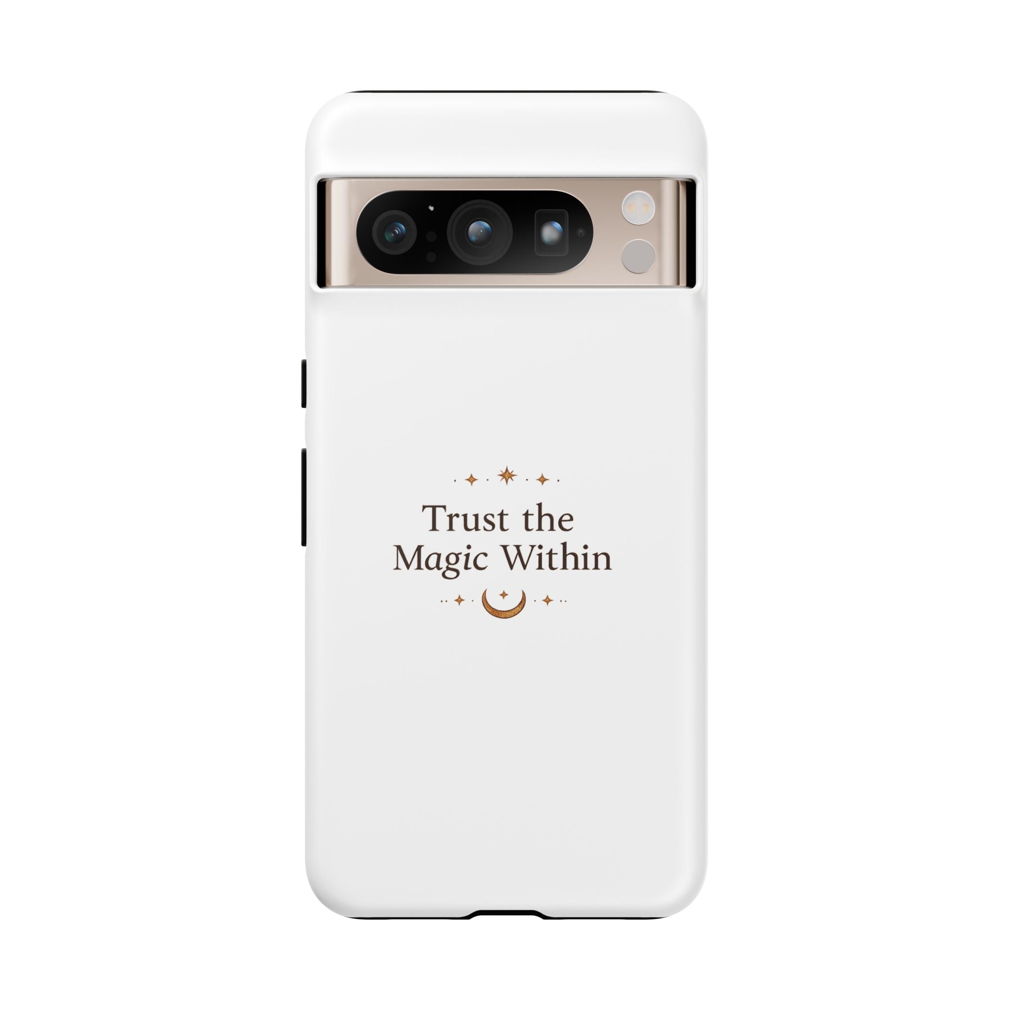 Trust the Magic Within phone case | inspirational moon stars design