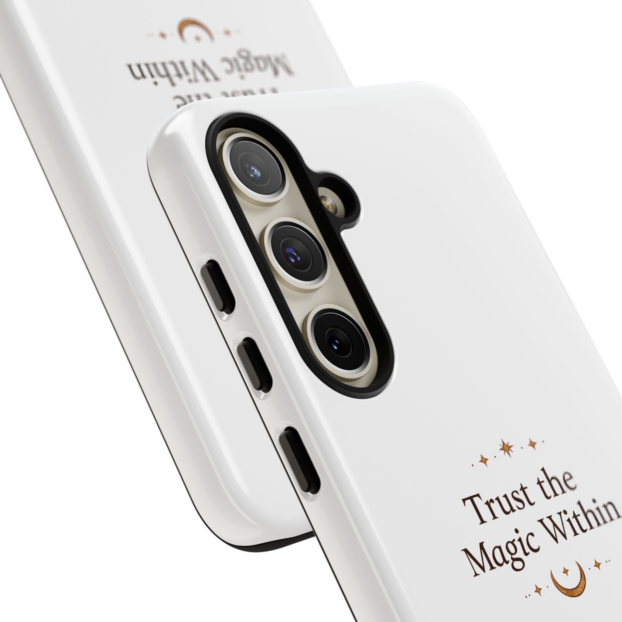 Trust the Magic Within phone case | inspirational moon stars design