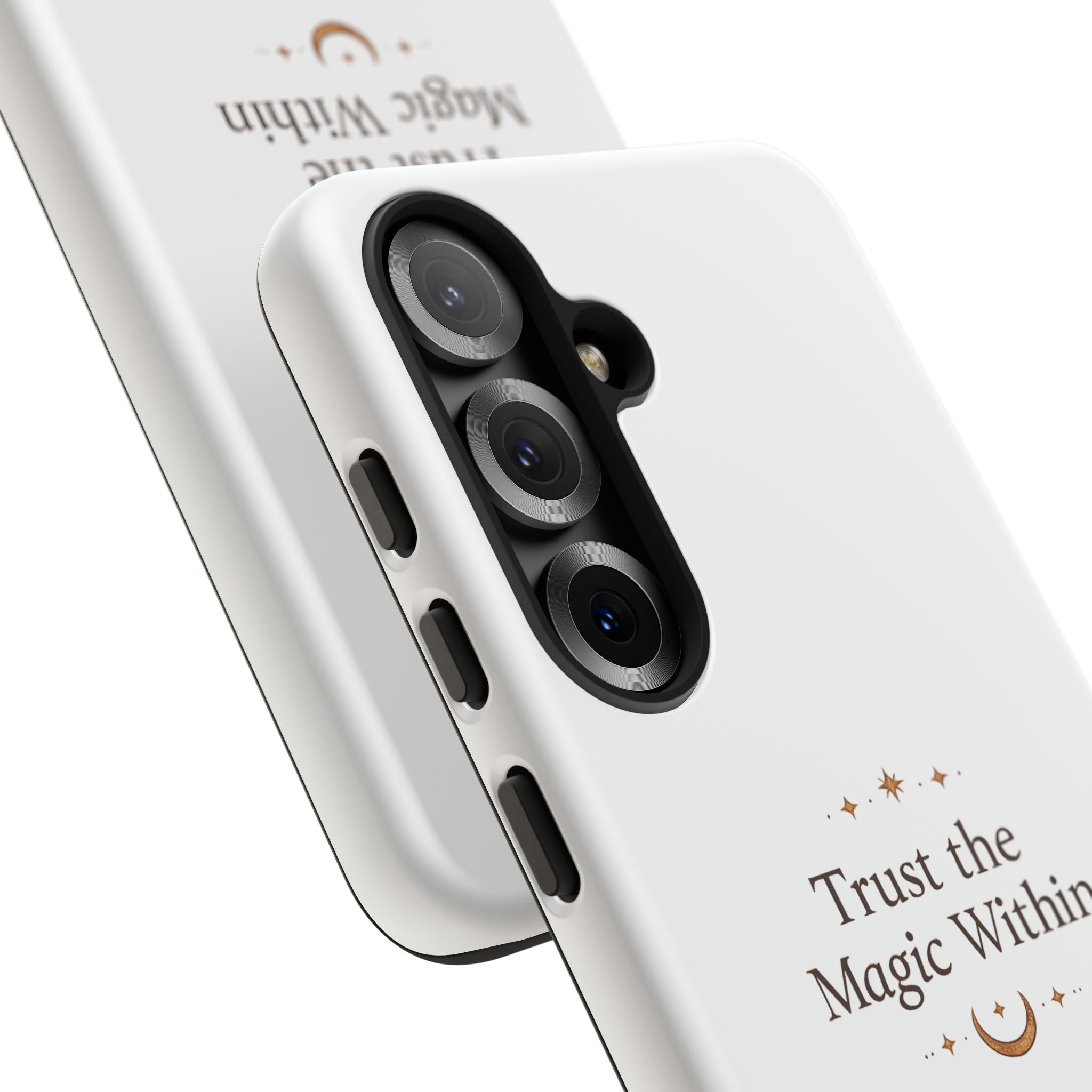 Trust the Magic Within phone case | inspirational moon stars design