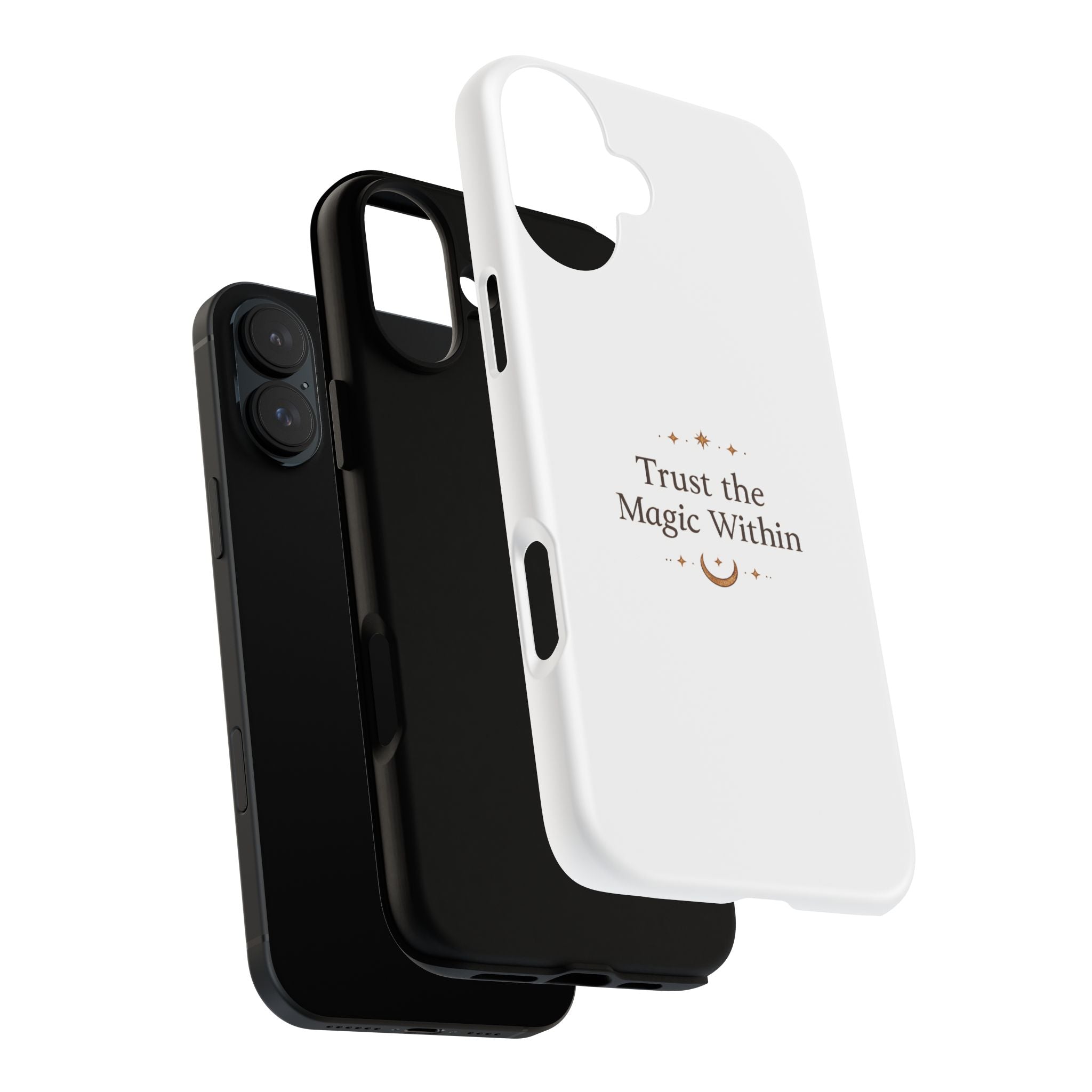 Trust the Magic Within phone case | inspirational moon stars design