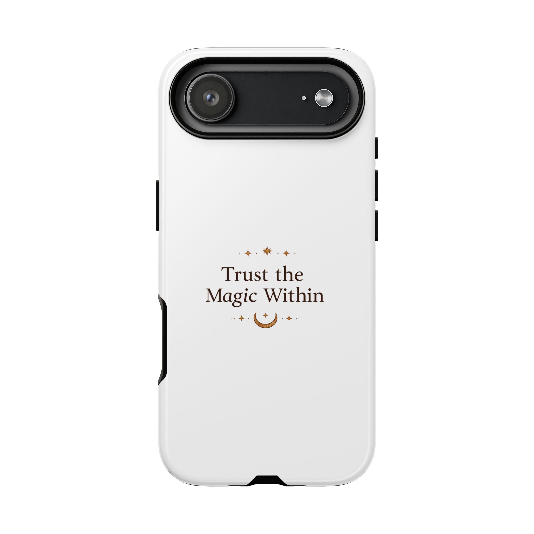 Trust the Magic Within phone case | inspirational moon stars design