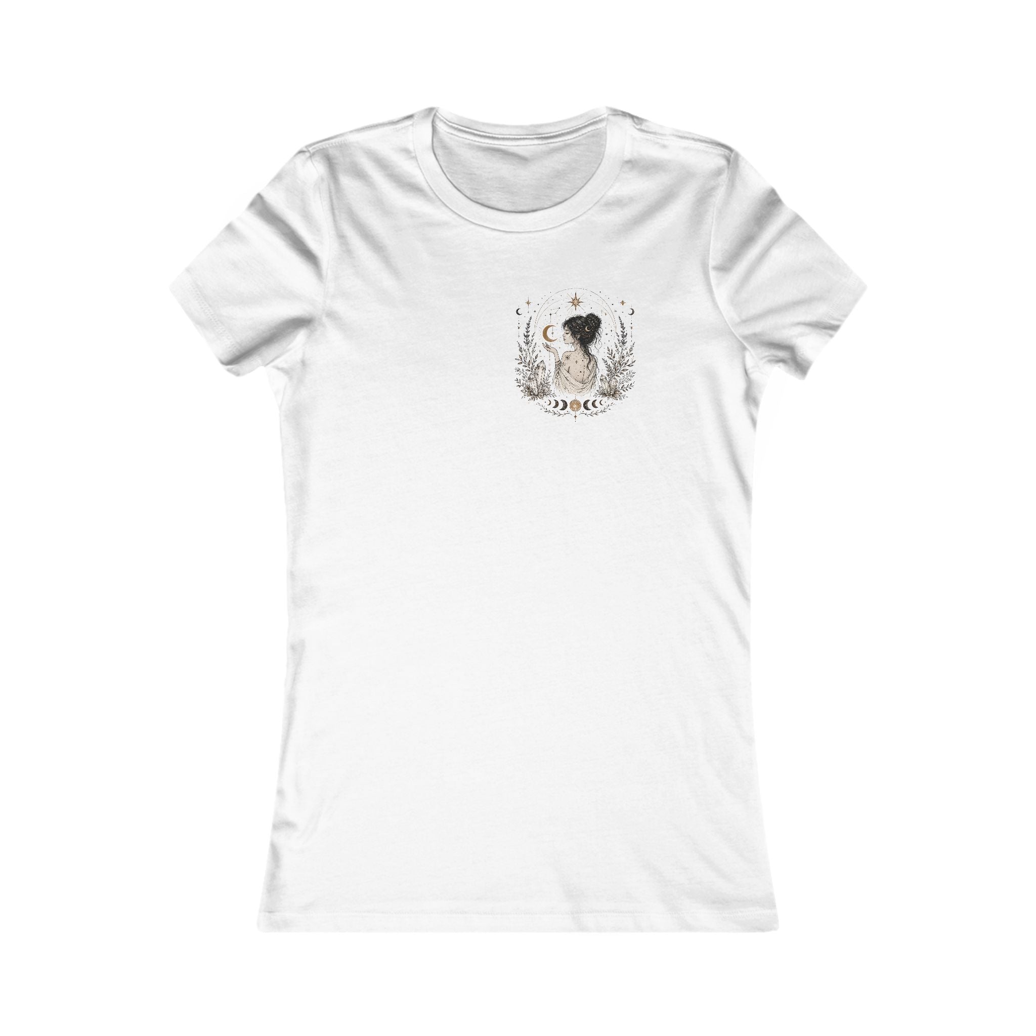 Trust the Magic Within tee | Floral moon illustration women's shirt