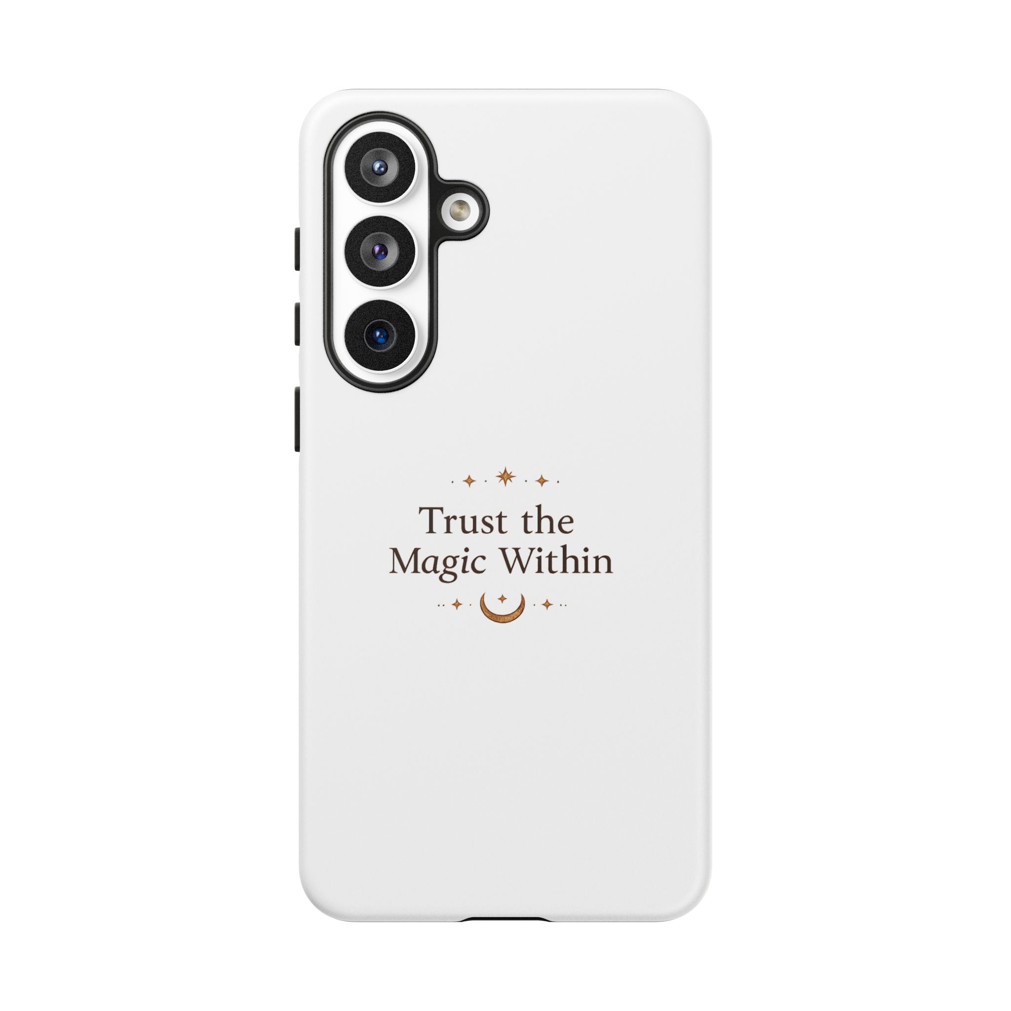 Trust the Magic Within phone case | inspirational moon stars design