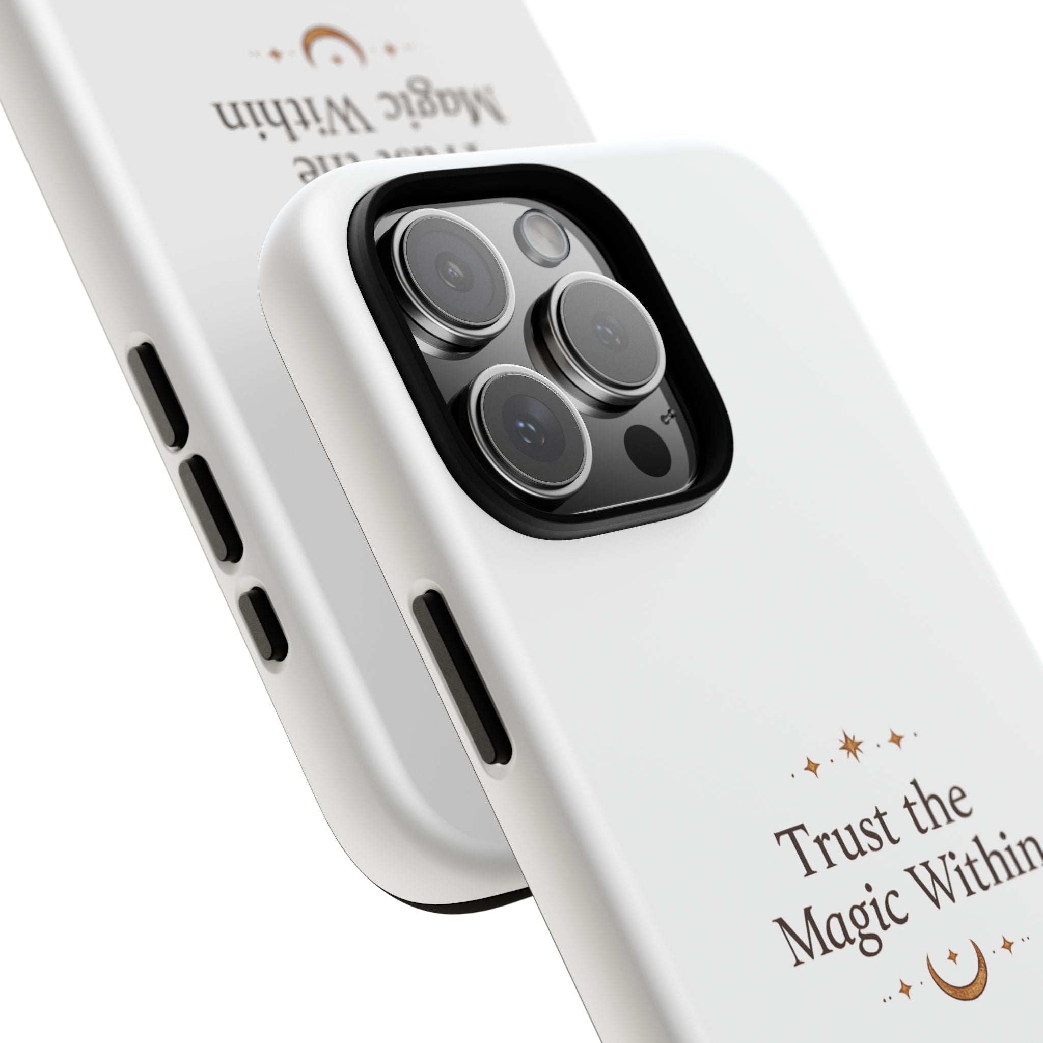 Trust the Magic Within phone case | inspirational moon stars design