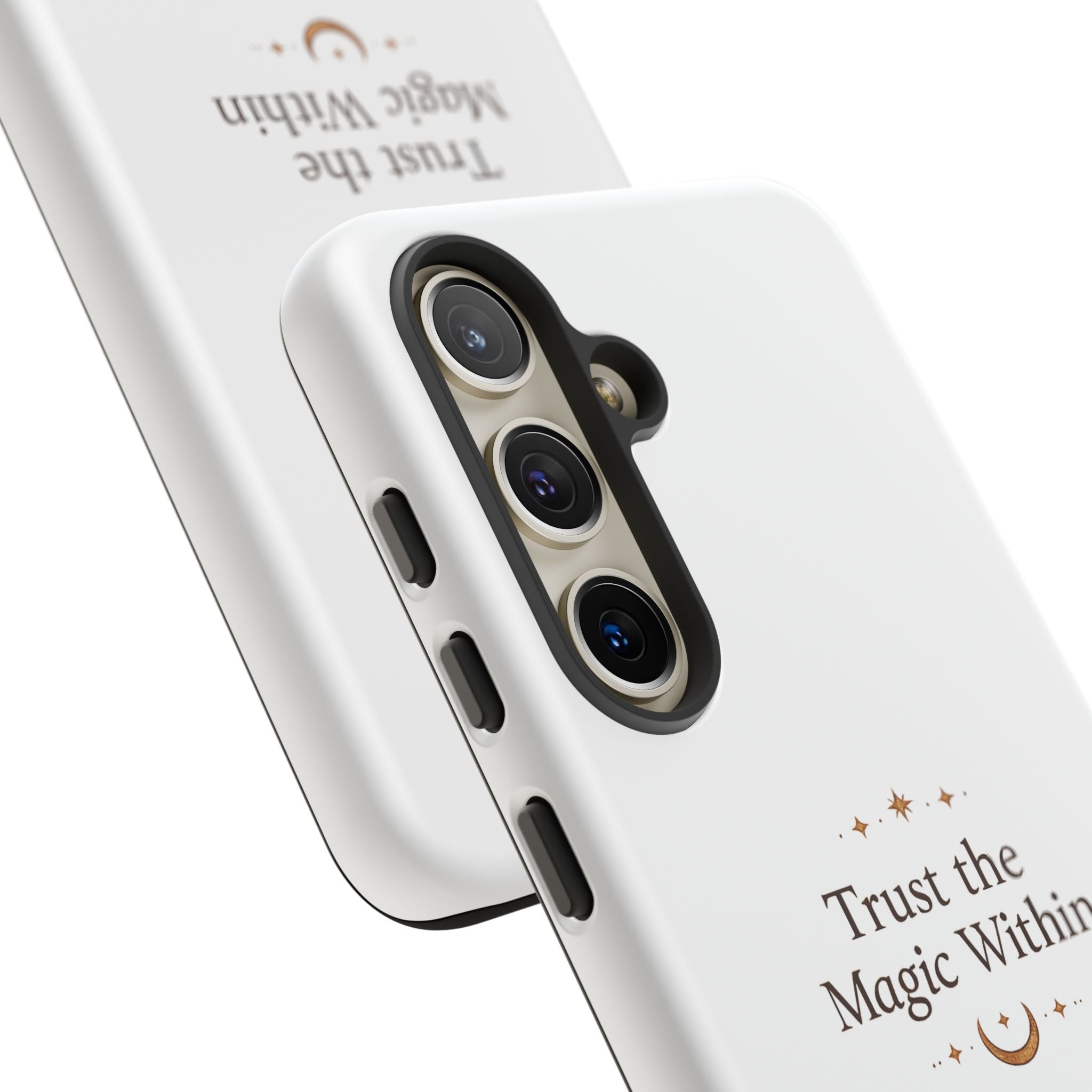 Trust the Magic Within phone case | inspirational moon stars design