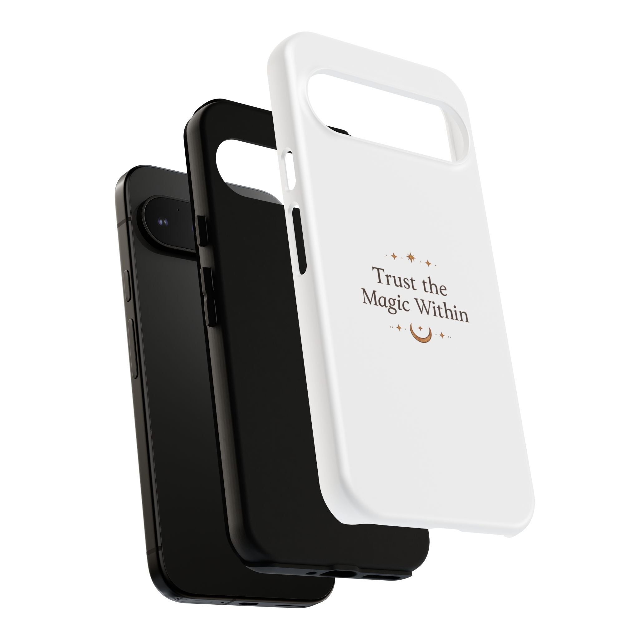 Trust the Magic Within phone case | inspirational moon stars design