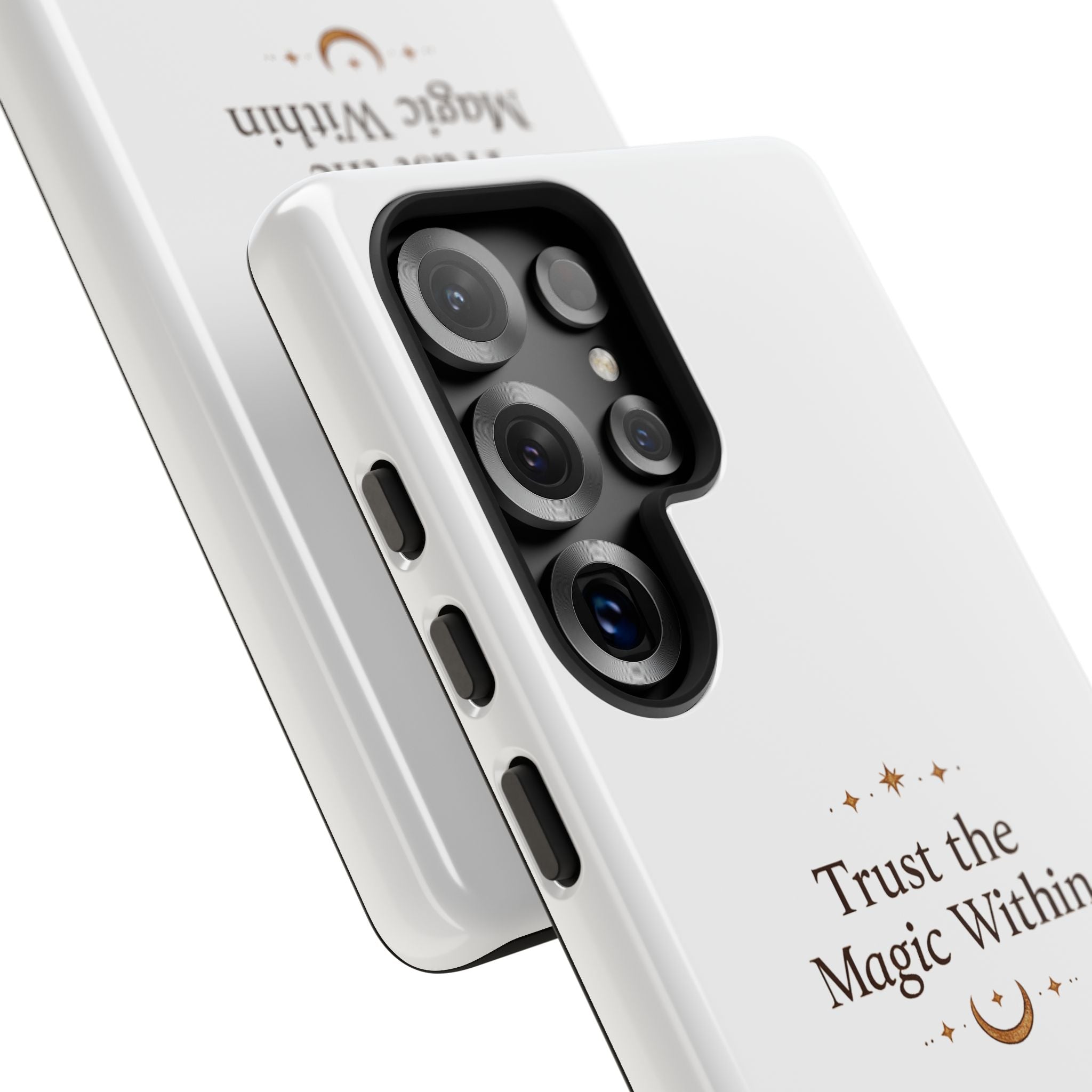 Trust the Magic Within phone case | inspirational moon stars design