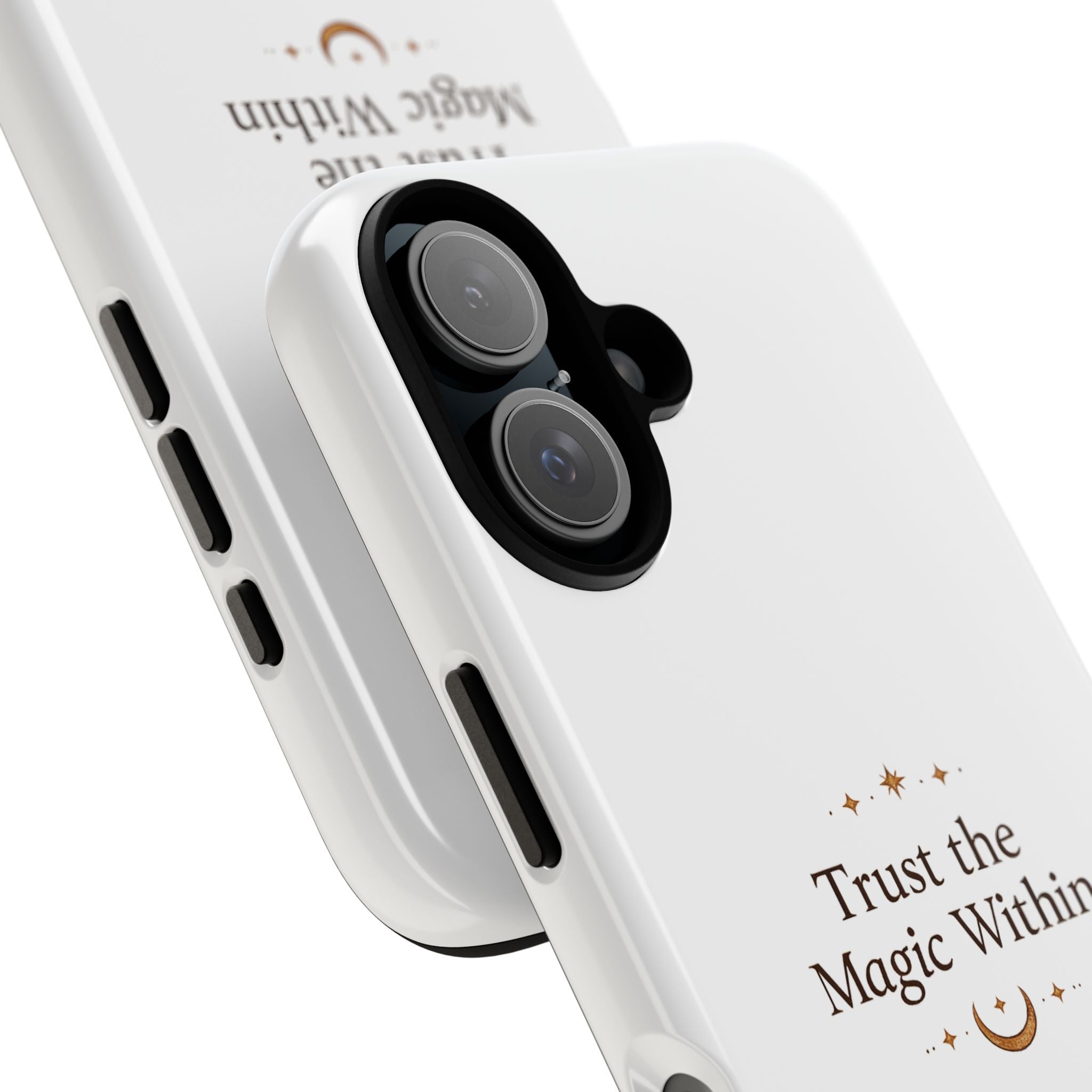 Trust the Magic Within phone case | inspirational moon stars design