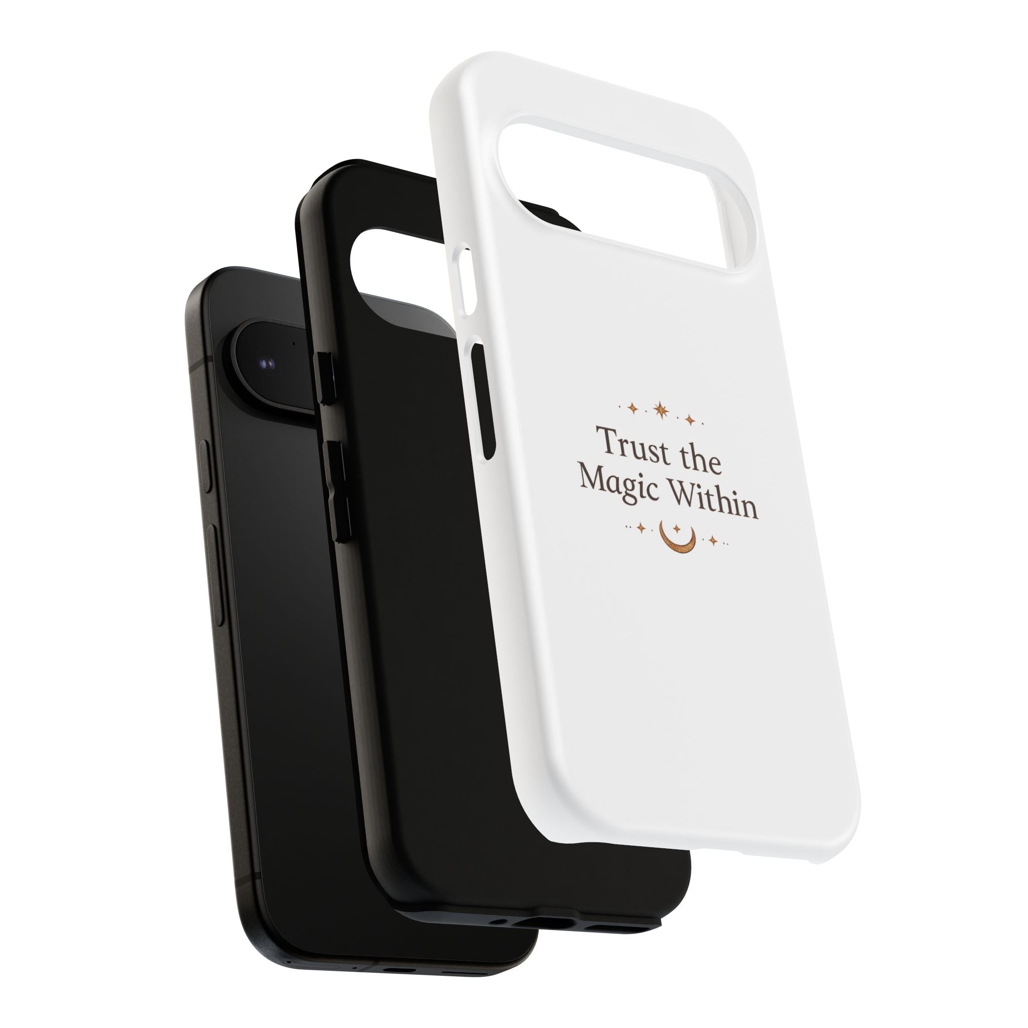 Trust the Magic Within phone case | inspirational moon stars design