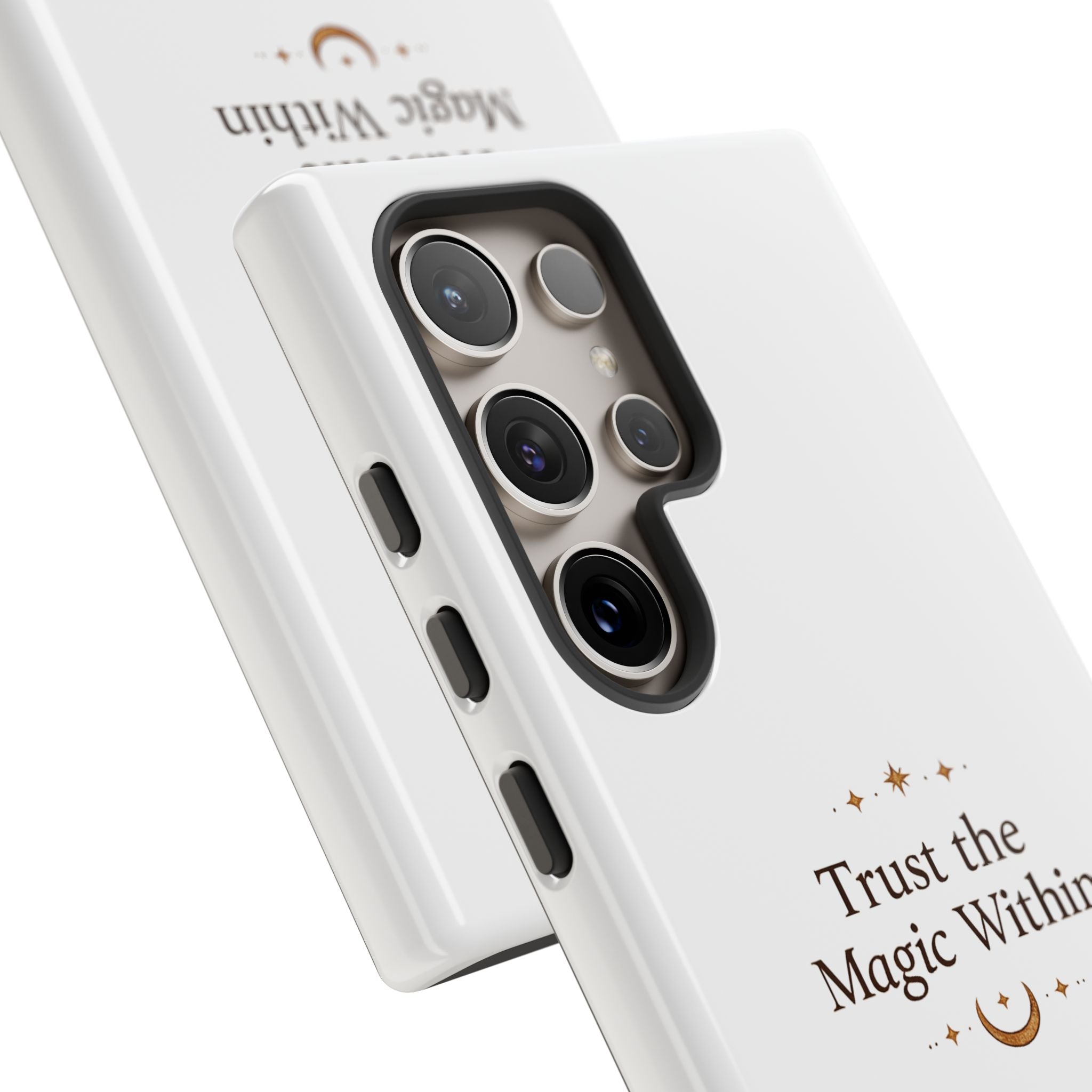 Trust the Magic Within phone case | inspirational moon stars design